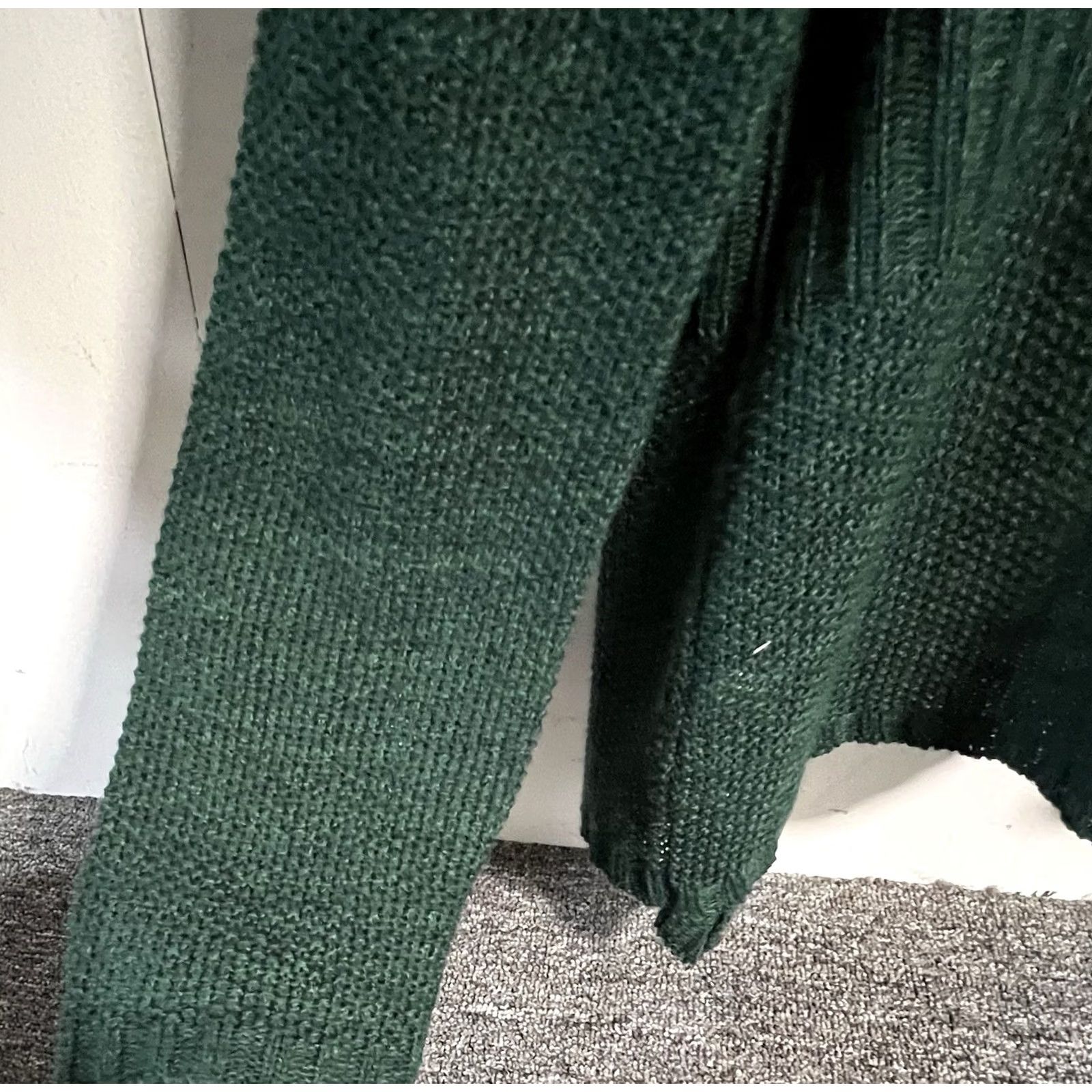 Vintage Christopher & Banks Open Knit Cardigan Women's M Green Sweater Cardigan Knit Open-Knit V-Neck Casual Womens Size M / US 6-8 / IT 42-44 - 6 Thumbnail