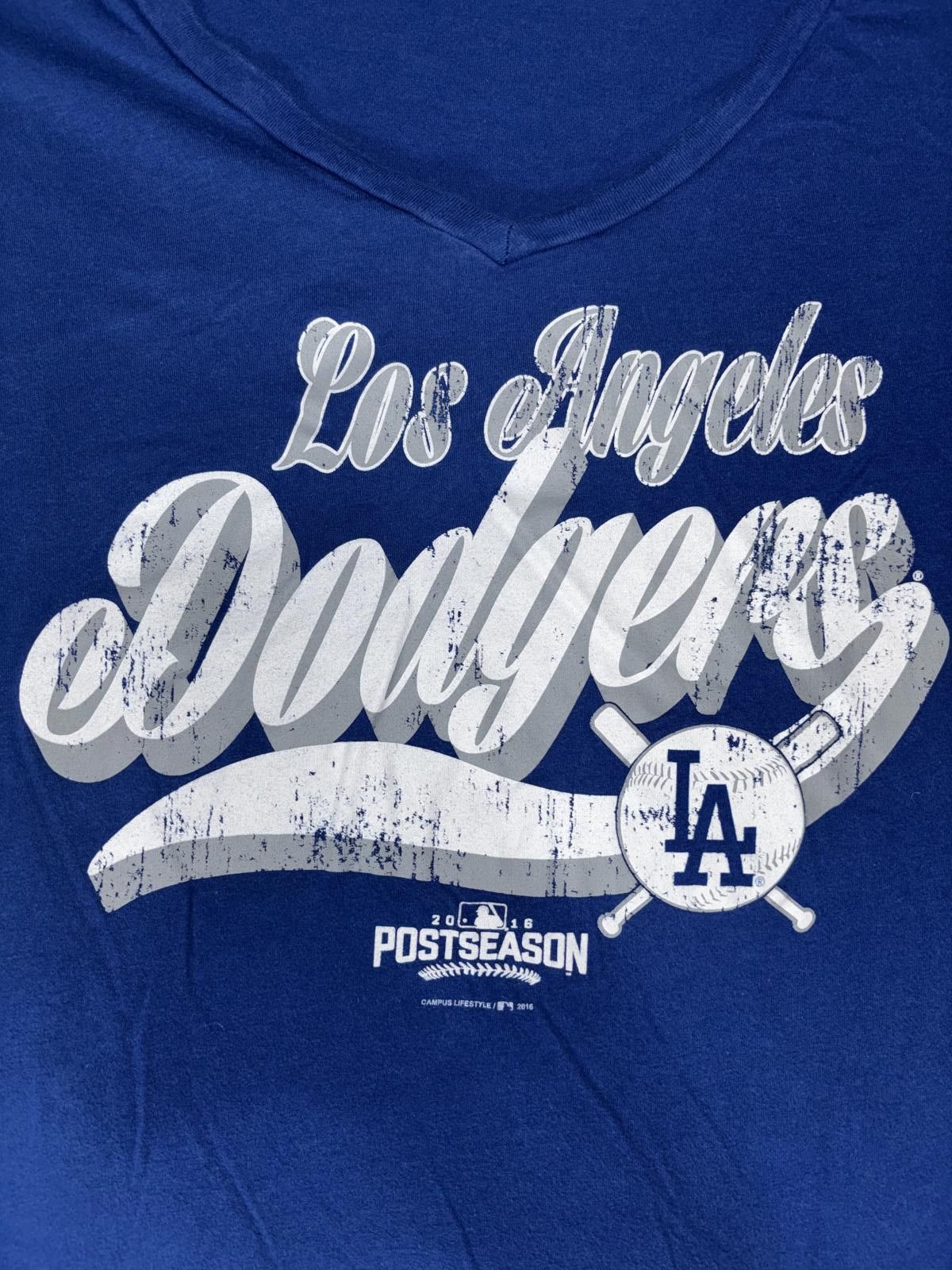 Designer Los Angeles Dodgers Women's T-Shirt - Postseason Edition Size XL / US 12-14 / IT 48-50 - 2 Thumbnail