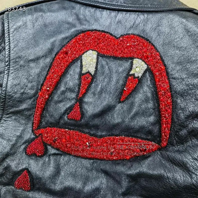Saint Laurent Paris Saint Laurent Paris Blood Tooth Leather Jacket Blazer Size XS / US 0-2 / IT 36-38 - 3 Thumbnail