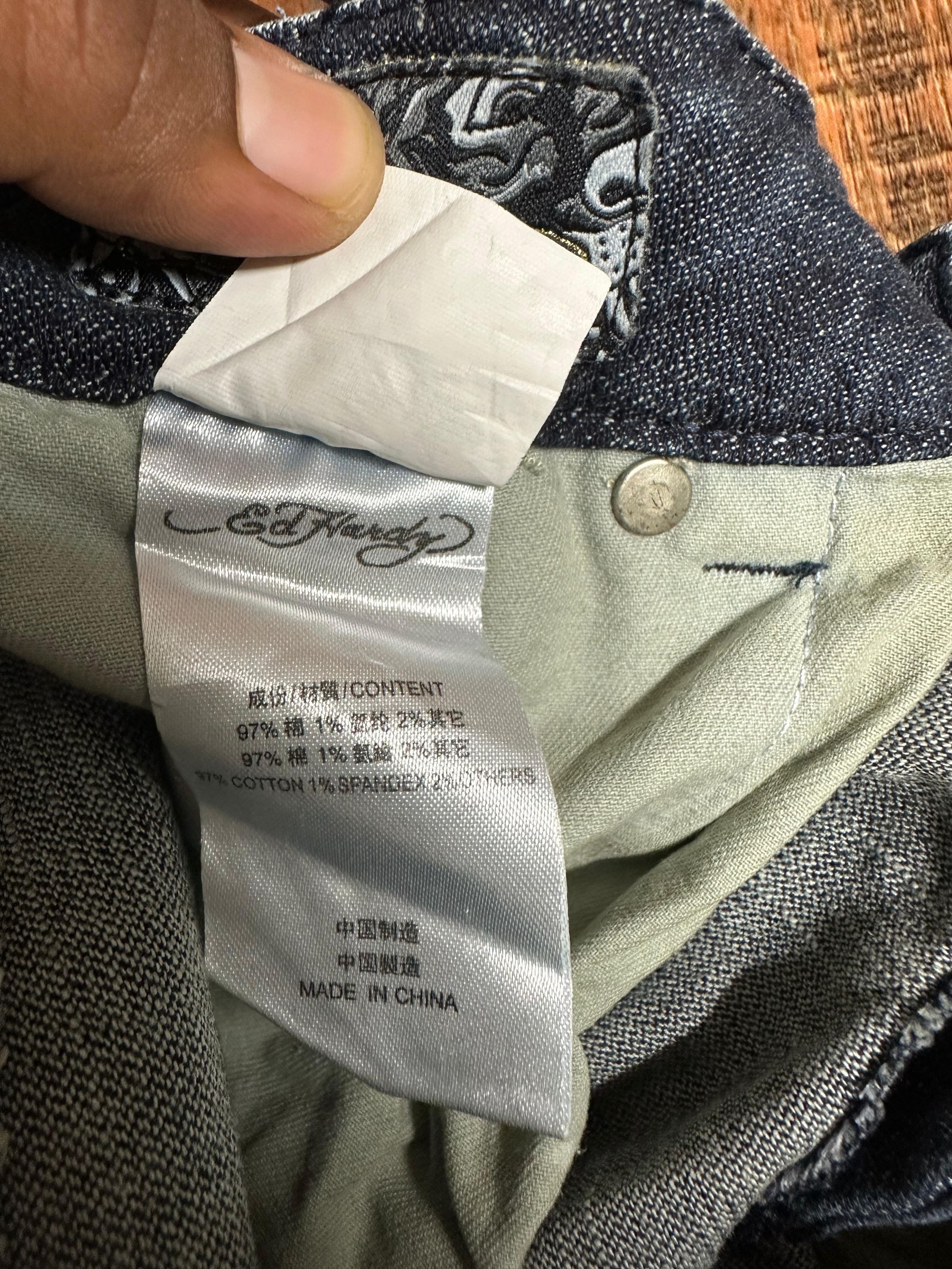 Ed Hardy × Vintage Vintage Ed hardy jeans Tiger embroidered Size US 26 / EU 42 - 14 Thumbnail