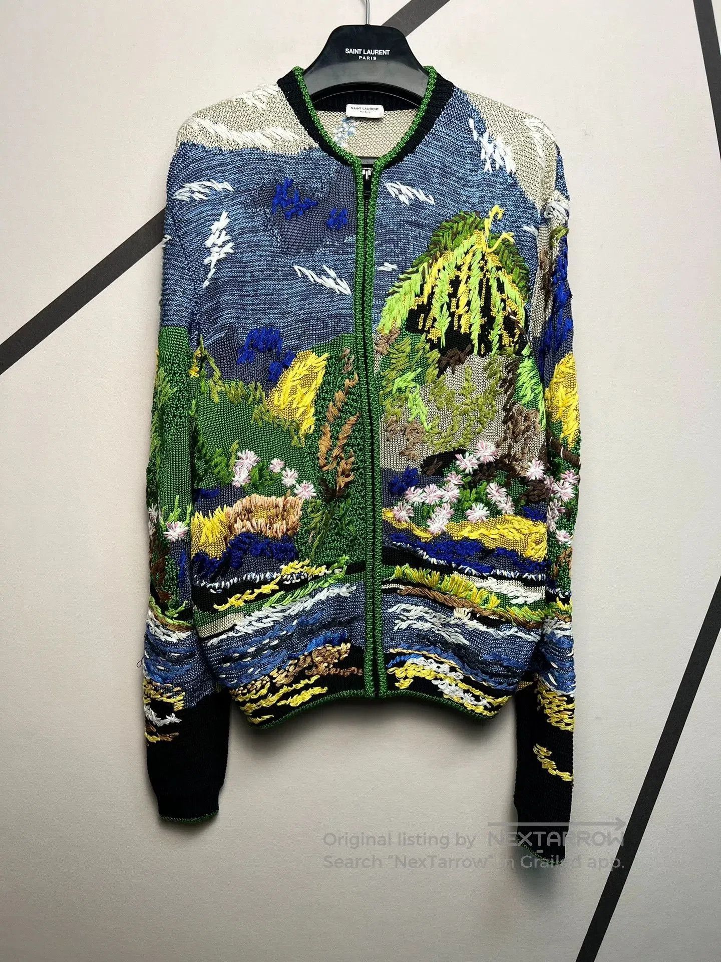 Saint Laurent Paris Saint Laurent Colorful Floral Embroidery Cardigan. Size US XS / EU 42 / 0 - 1 Thumbnail