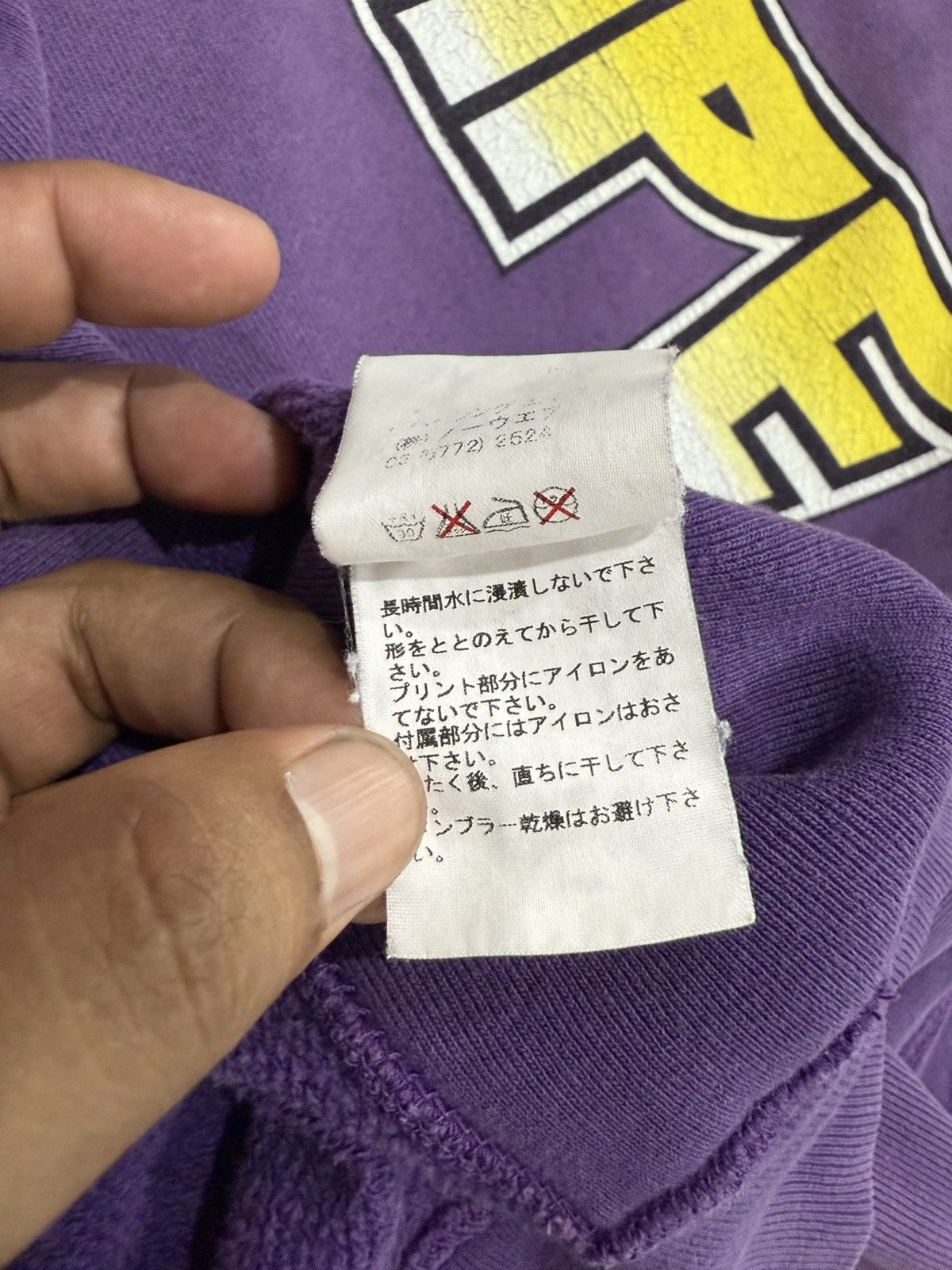 Bape Vintage Distress Purple Faded A Bathing Ape Size US L / EU 52-54 / 3 - 9 Thumbnail
