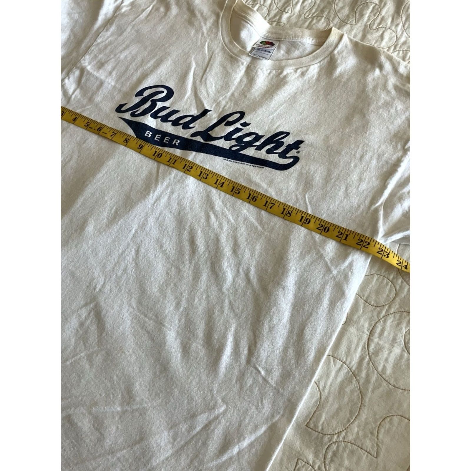 Fruit Of The Loom VINTAGE Bud Light Mens White T Shirt XL Beer 2006 Fruit of the Loom Short Sleeve Shirt Mens White Size US XL / EU 56 / 4 - 4 Thumbnail