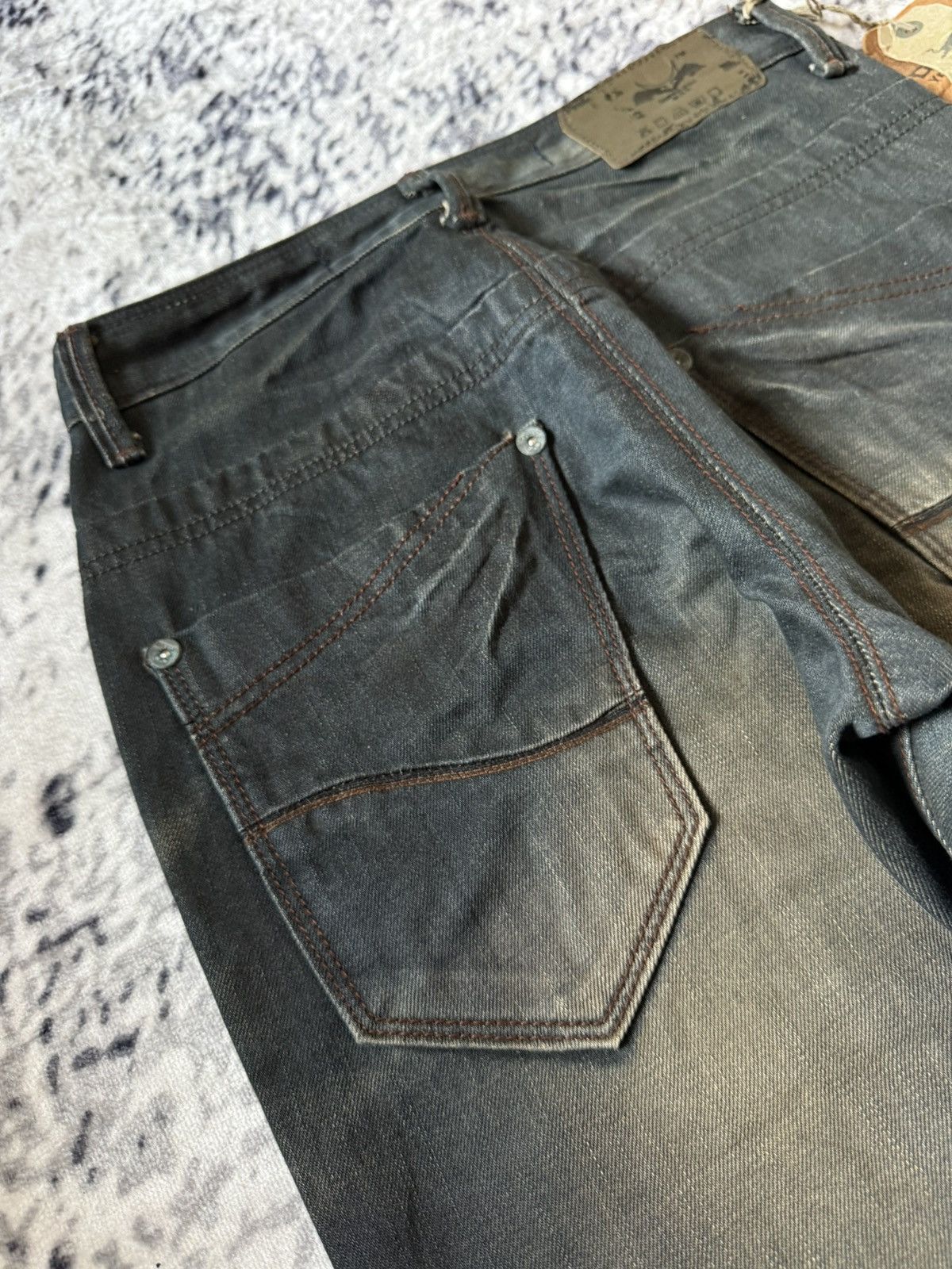 GOSTAR DE FUGA Fuga Style D.L.N Japan Mud Black Wash Studded Jeans Size US 28 / EU 44 - 17 Thumbnail