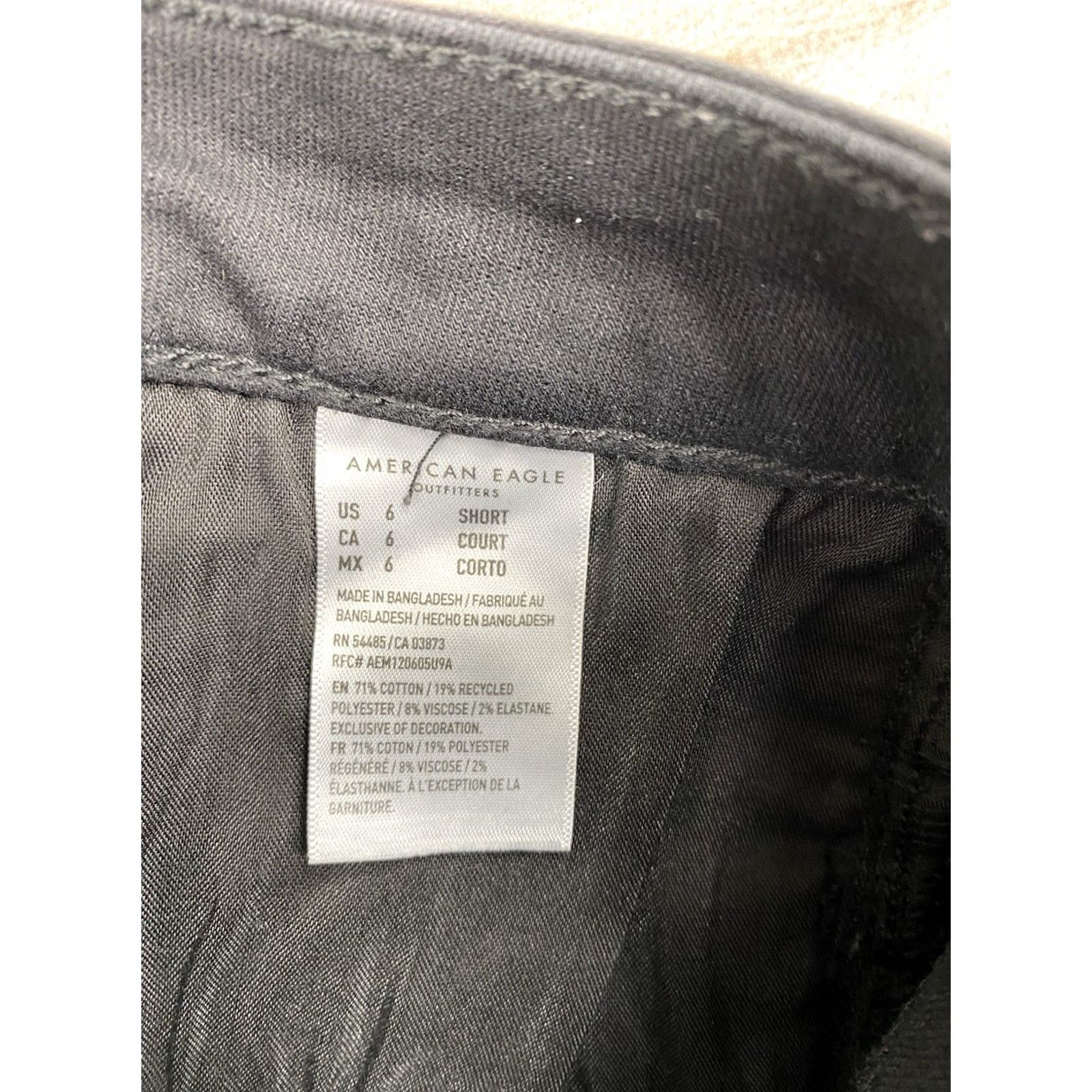 American Eagle Outfitters American Eagle Outfitters Jeans Womens 6P Black High Rise Jegging Slim 5-Pocket Distressed Denim Jeans Womens Size 28" / US 6 / IT 42 - 6 Thumbnail