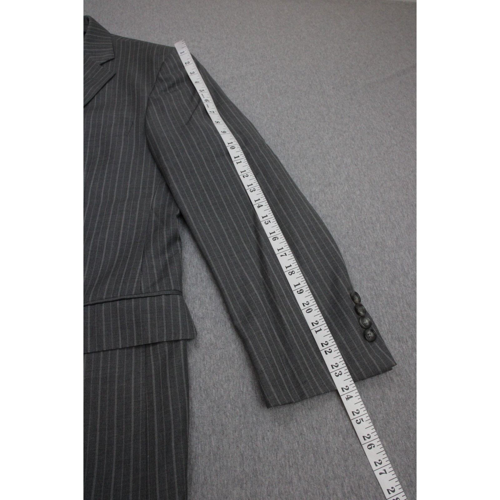 Brooks Brothers Brooks Brothers Blazer Men 41R Gray Striped Wool 1818 Regent Size 40R - 10 Thumbnail