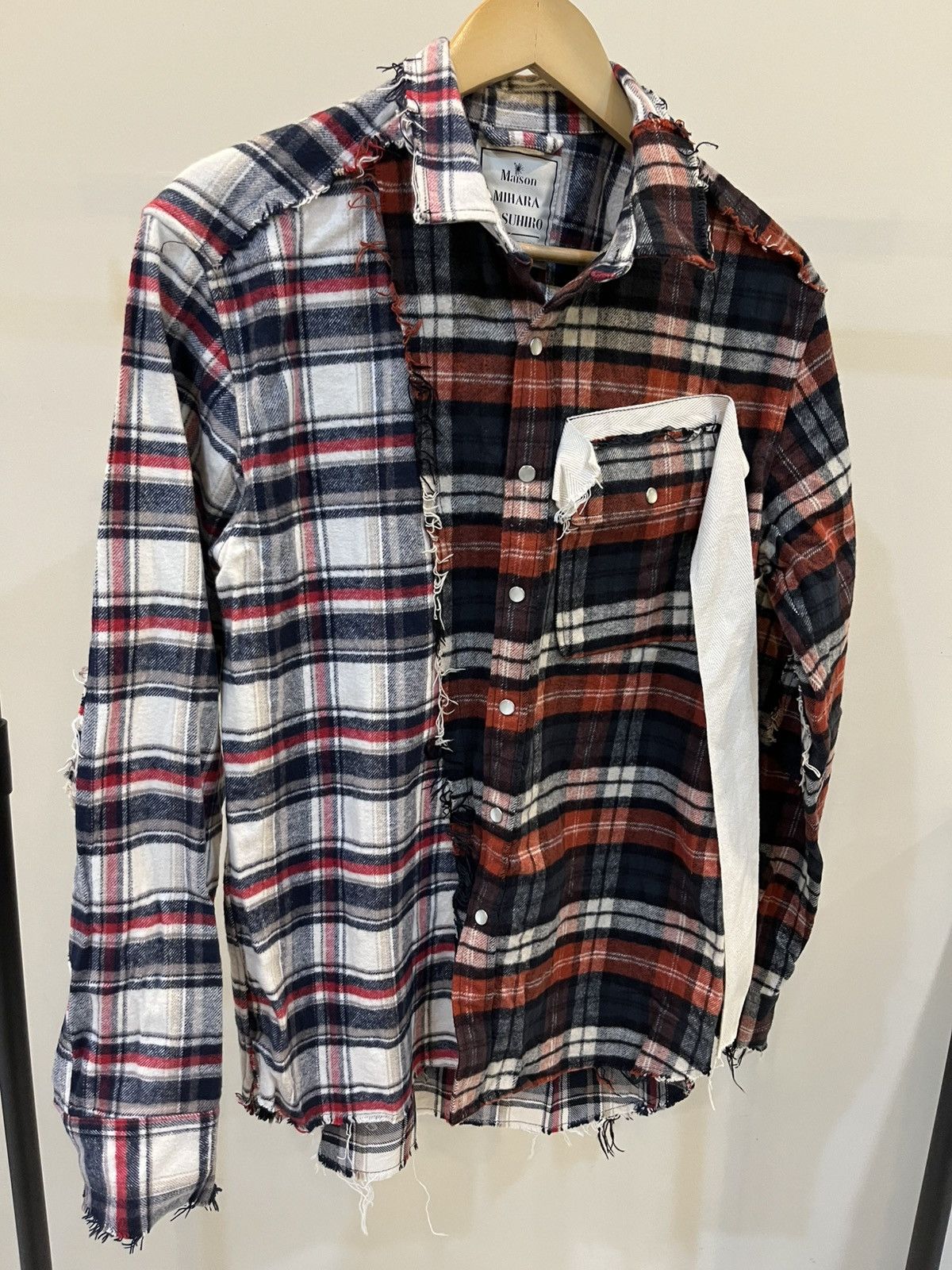 Maison MIHARA YASUHIRO Cut & Sew Flannel Size US S / EU 44-46 / 1 - 1 Thumbnail