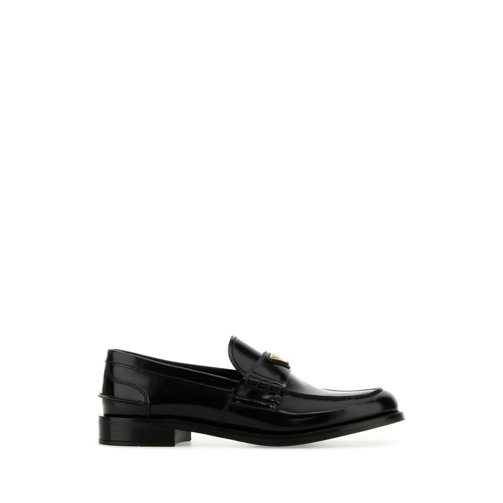 PRADA Black Leather Loafers New And Authentic (Women's size: