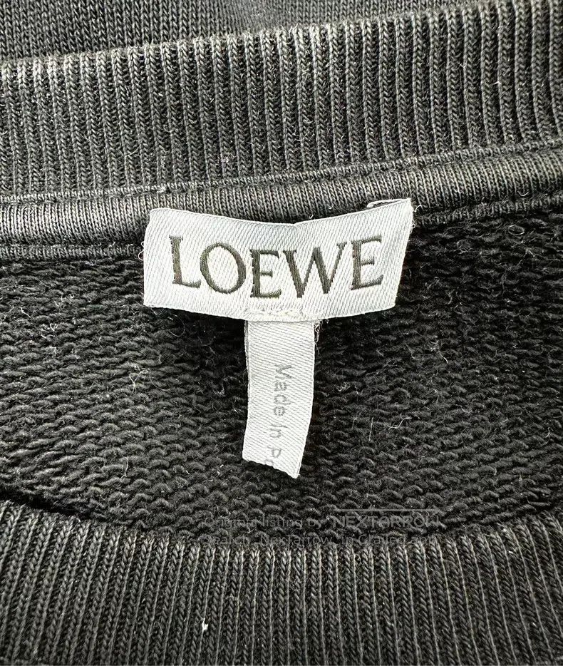 Loewe Loewe Black Embroidered Letter Logo Sweatshirt Size L / US 10 / IT 46 - 3 Thumbnail