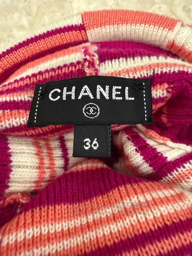 Chanel Chanel 19B high-necked colourful knitted long sleeves Size XS / US 0-2 / IT 36-38 - 3 Thumbnail