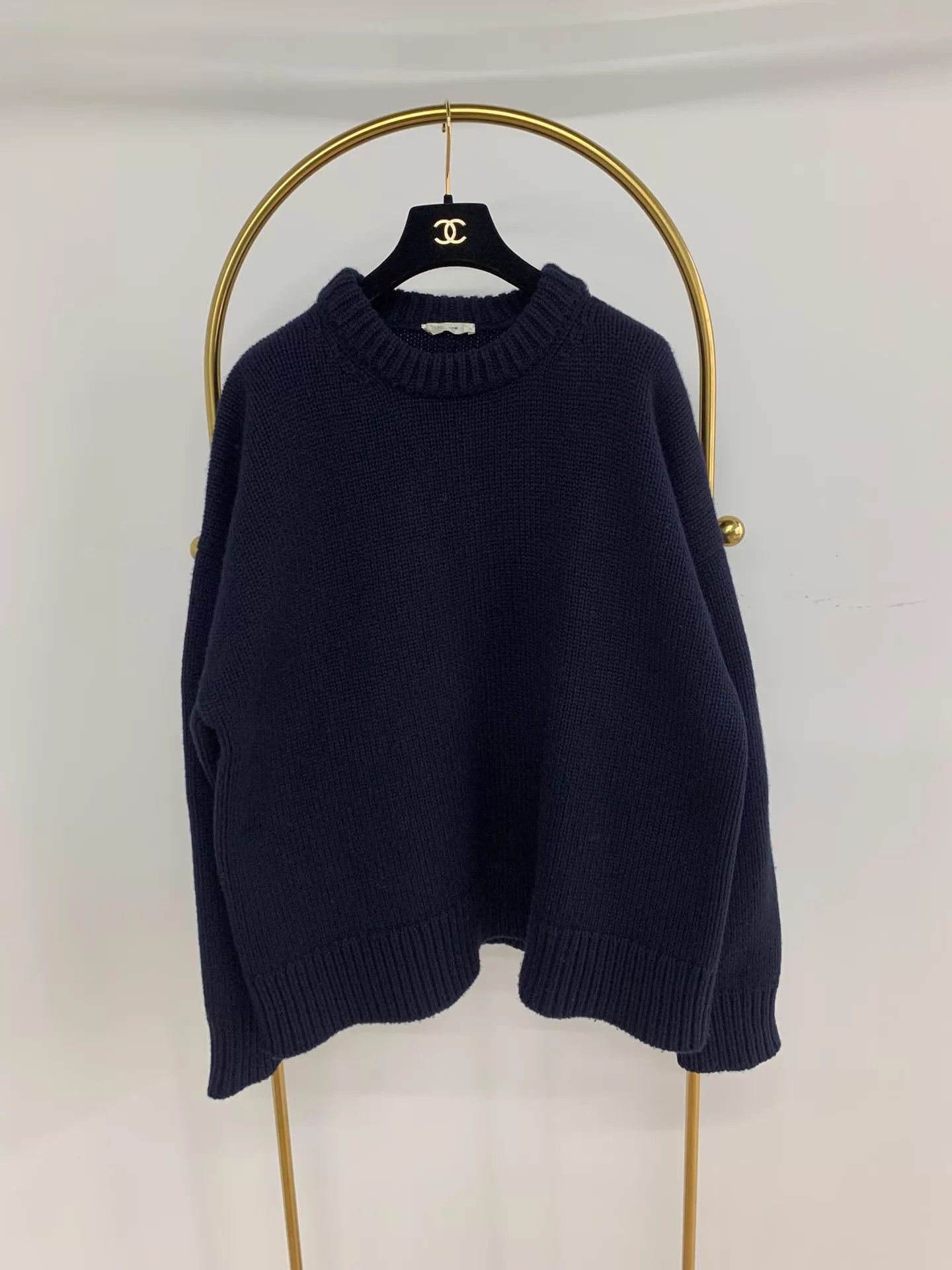 The Row The Row Ophelia Classic Oversized Navy Sweater L New Size L / US 10 / IT 46 - 1 Thumbnail
