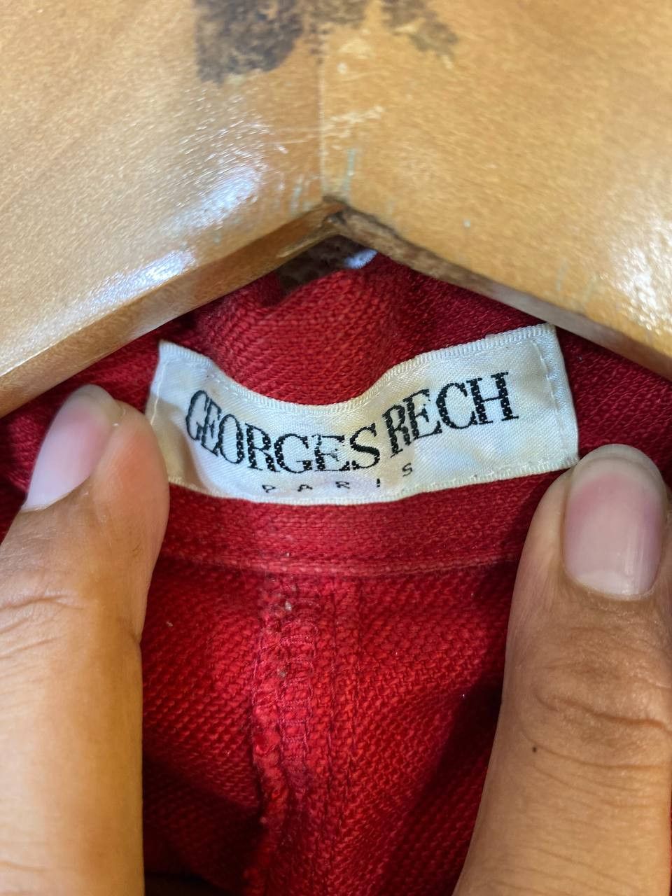 George × Japanese Brand george rech red denim jacket made in japan nice design Size S / US 4 / IT 40 - 5 Thumbnail