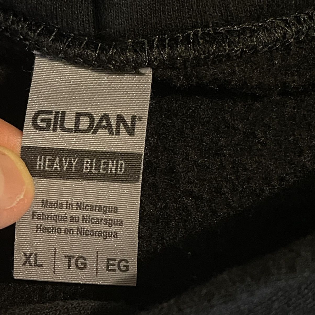 Gildan Streetwear Hoodie Men XL Black Sweatshirt Pullover Sweater Size US XL / EU 56 / 4 - 3 Thumbnail
