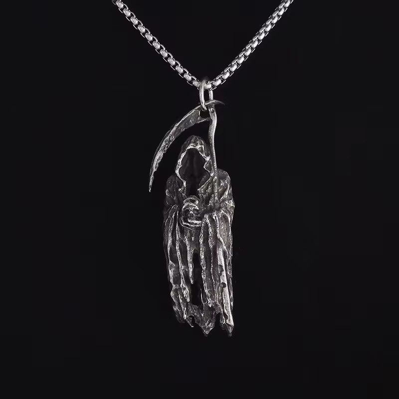 Vintage Vintage Goth Hell Death Necklace Size ONE SIZE - 2 Thumbnail