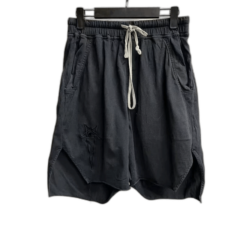 Rick Owens Rick Owens Champion latest black SS star embroidered shorts Size US 29 - 1 Thumbnail