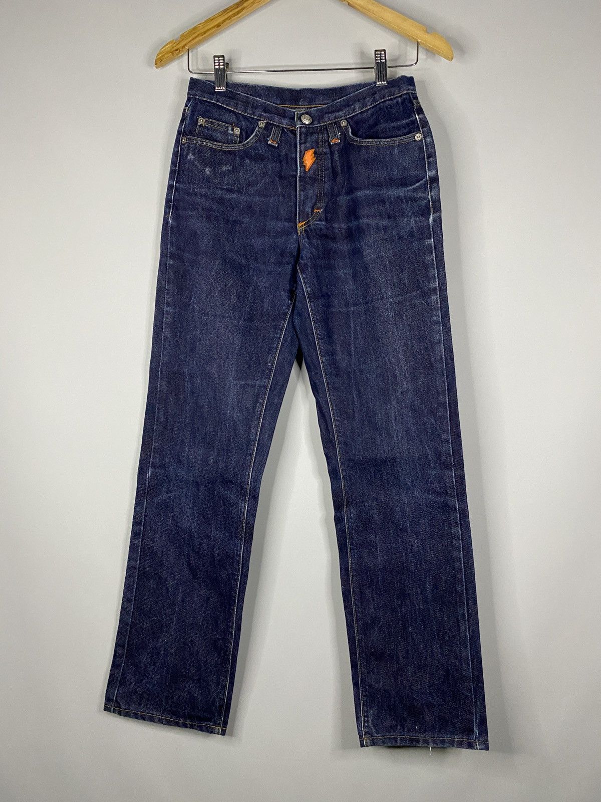 image of W Lt x W Lt Walter Van Beirendonck Walter Van Beirondonck Wild Lethal And Trash Thunder Jeans in De