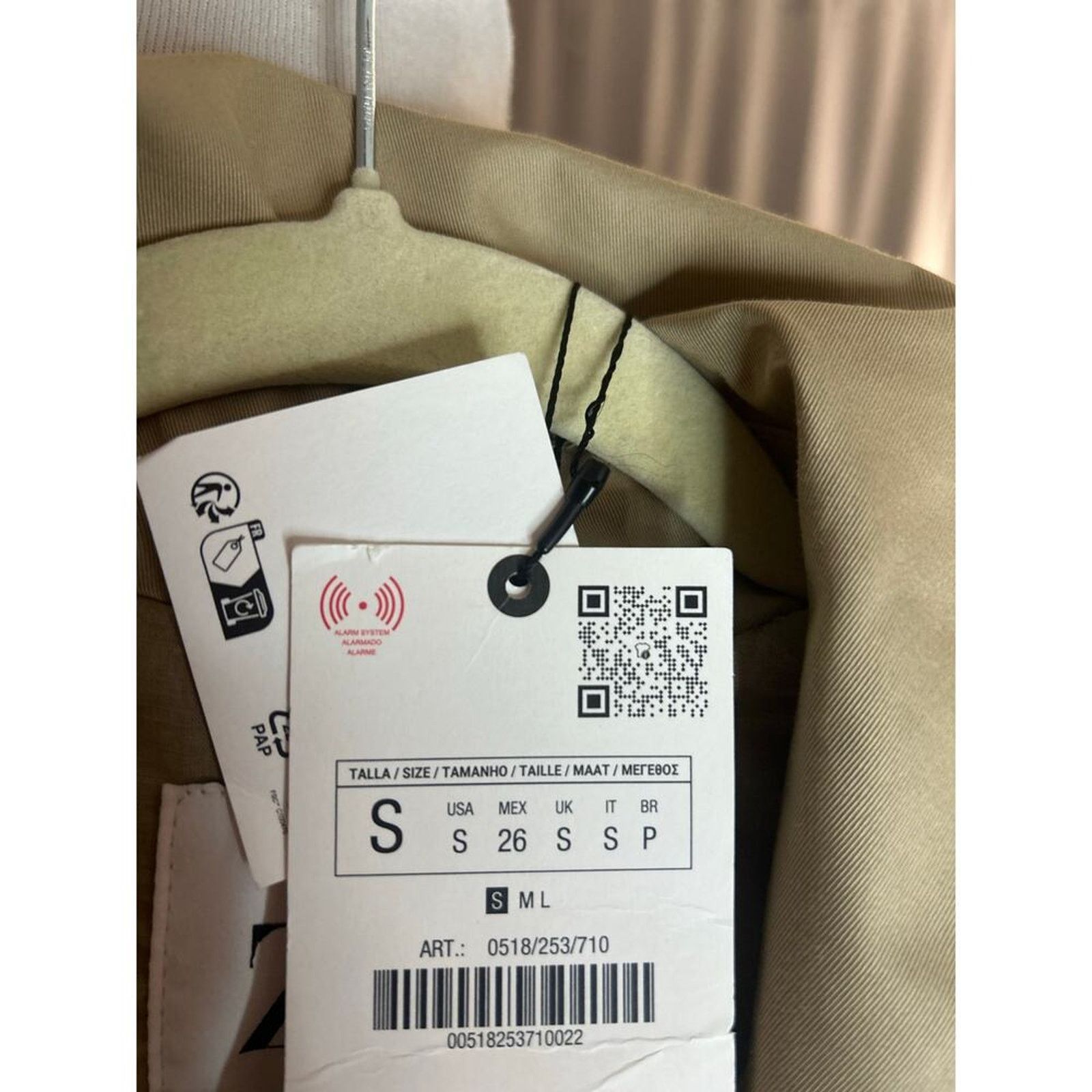 Zara Nwt-Zara BELTED DOUBLE-BREASTED TRENCH COAT-waterresistant-S Size S / US 4 / IT 40 - 7 Thumbnail