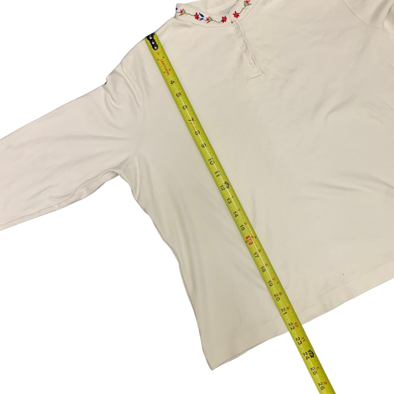 Vintage Vintage Westbound Embroidered Henley Style Long Sleeve Shirt Size XL / US 12-14 / IT 48-50 - 5 Thumbnail