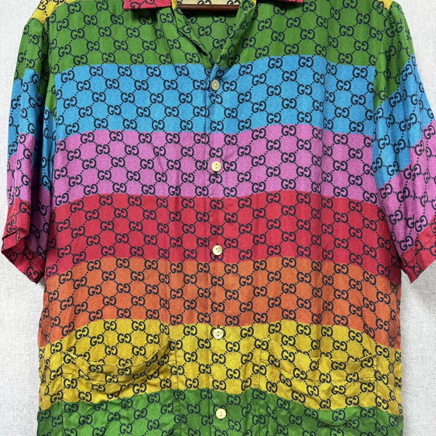 Gucci Gucci GG Colorful All-Over Print Shirt 44 Size US S / EU 44-46 / 1 - 3 Thumbnail