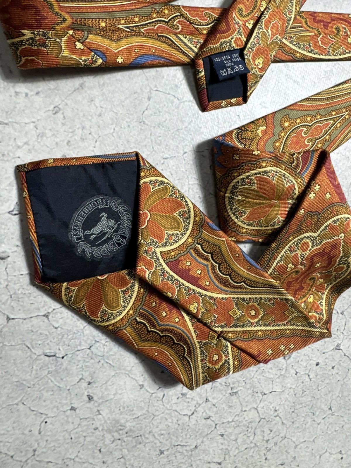 Burberry Burberrys Vintage Luxury Silk Tie Size ONE SIZE - 6 Thumbnail