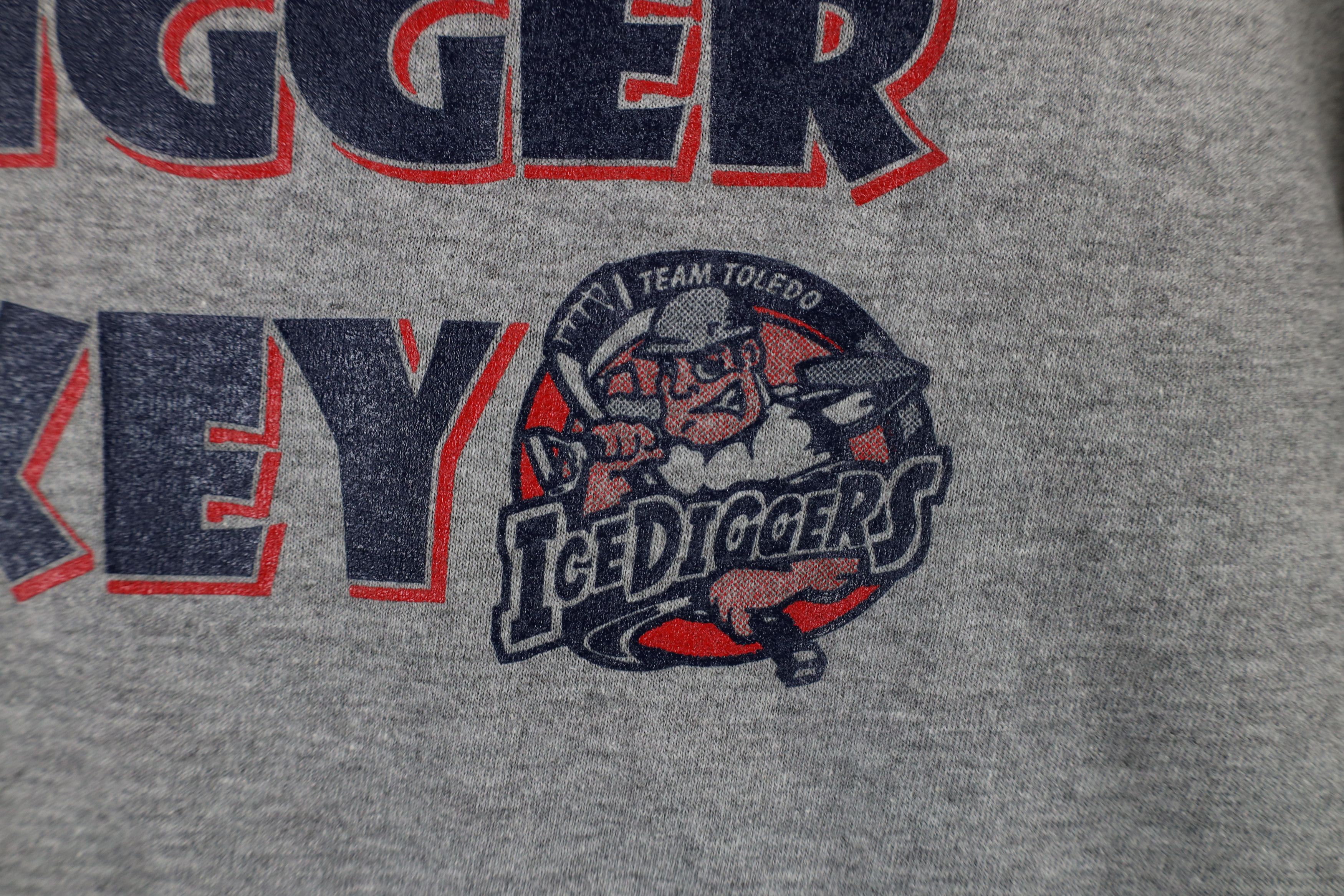 Vintage Vintage Y2K Diggers Hockey Toledo Long Sleeve T-Shirt Gray Size US M / EU 48-50 / 2 - 7 Thumbnail