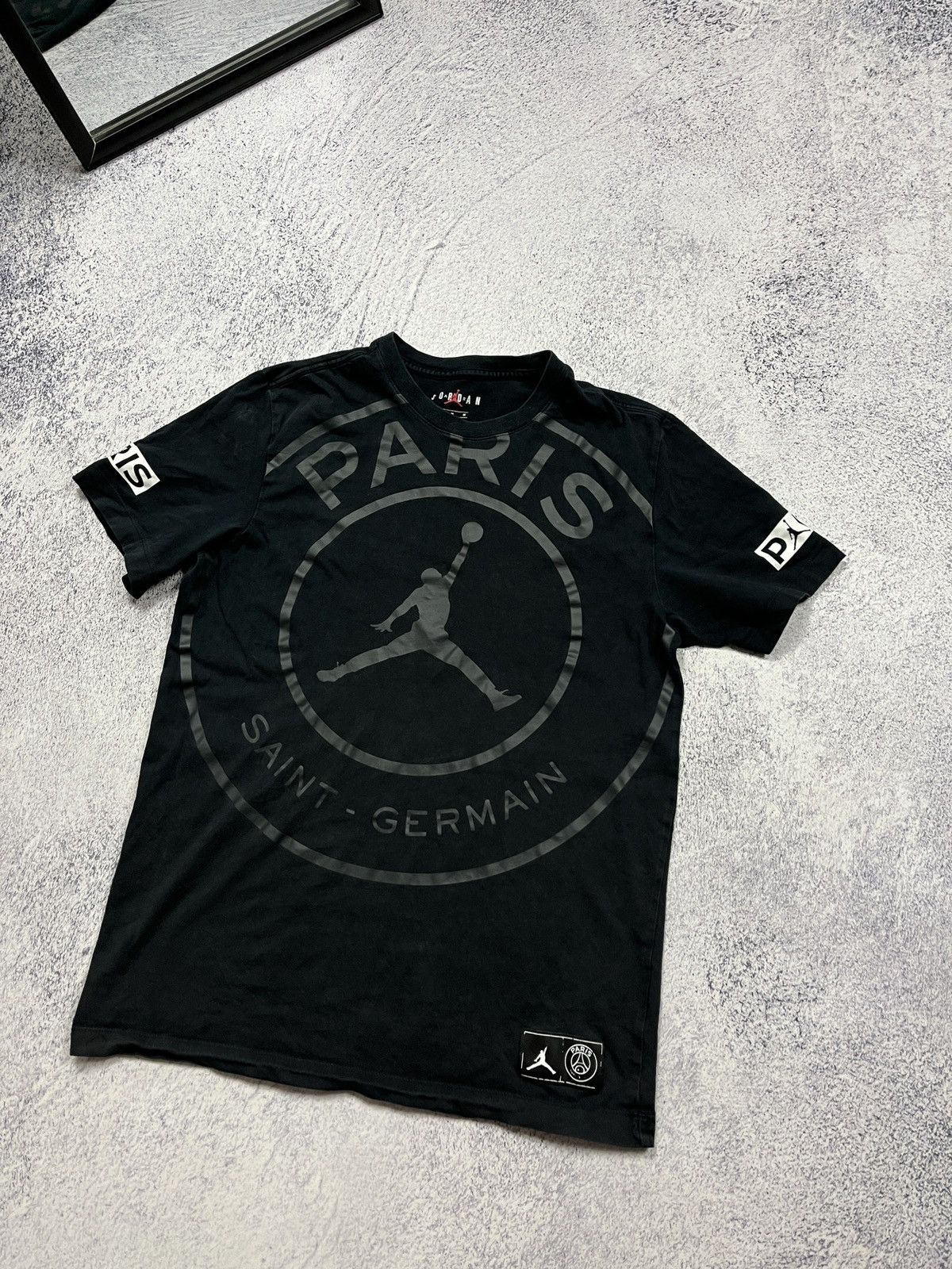 Jordan Brand Jordan Paris Saint Germain Big Logo T Shirt Drill Hype Y2k Size US M / EU 48-50 / 2 - 2 Thumbnail