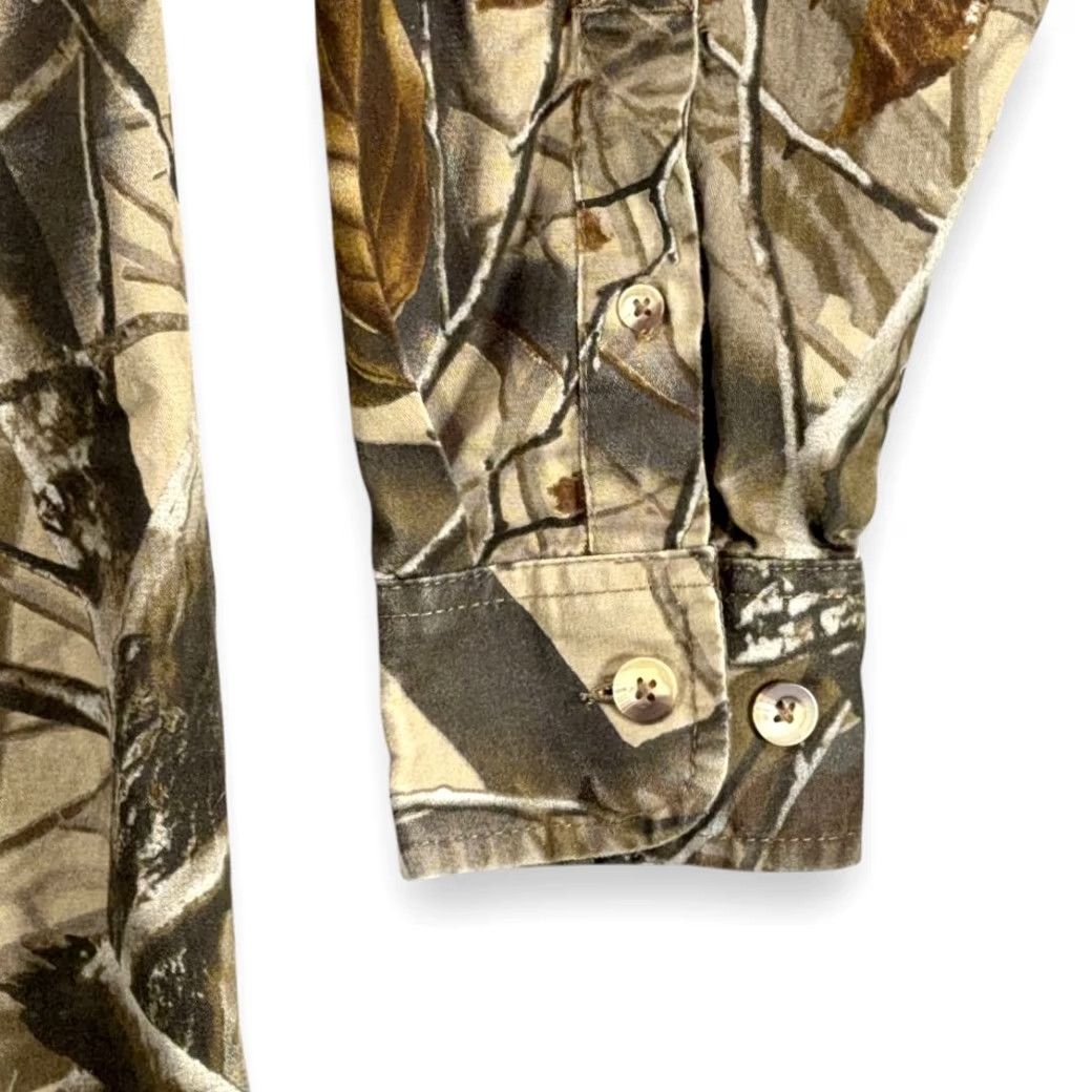 Realtree Remington Shirt Adult MEDIUM Brown Camo Hunting Realtree Hardwoods Outdoor Logo Shirt Size US M / EU 48-50 / 2 - 7 Thumbnail