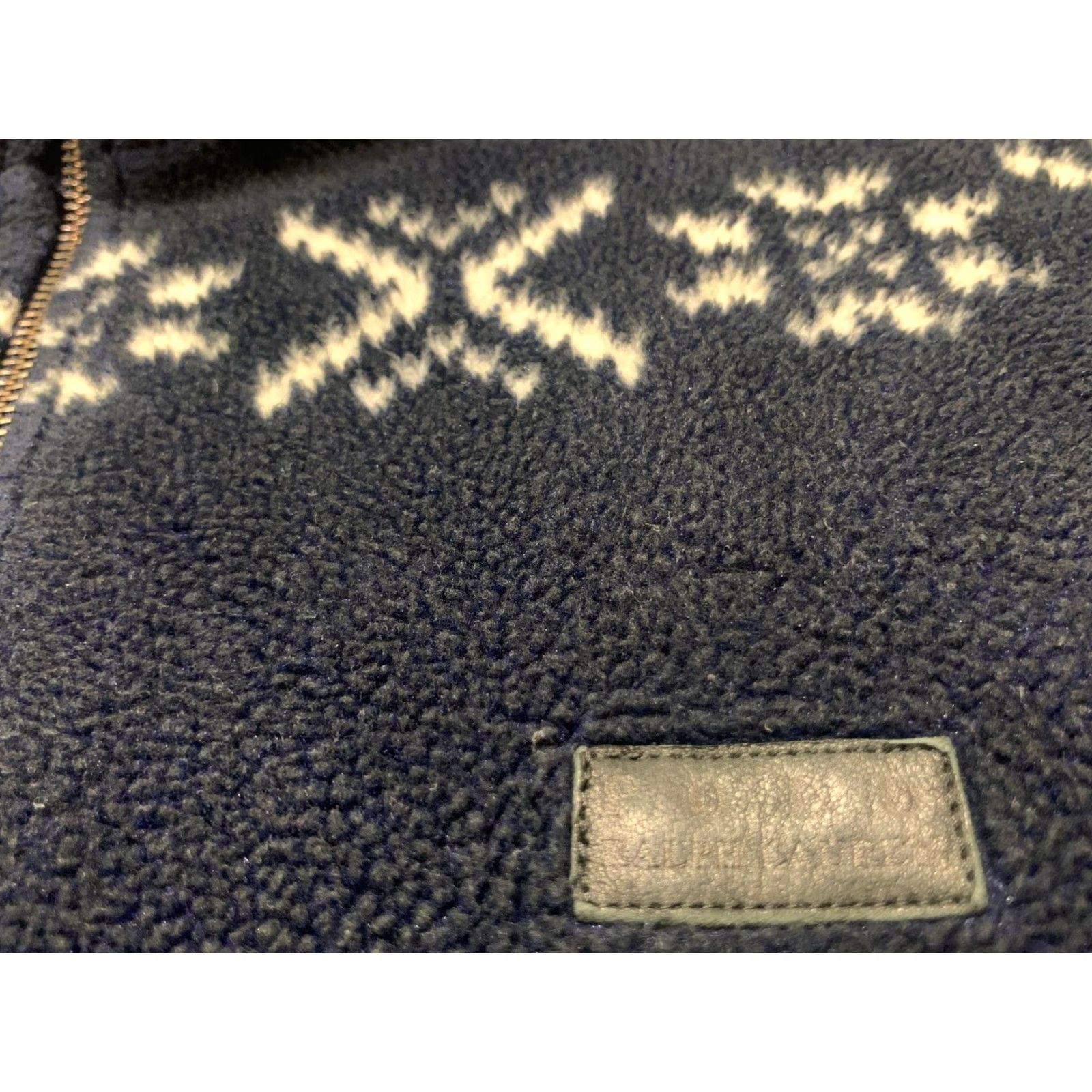 Polo Ralph Lauren VINTAGE Polo Ralph Lauren Men's Fleece Pullover Jacket L Blue Aztec Geometric Quarter Zip Sportswear USA Made Size US L / EU 52-54 / 3 - 7 Thumbnail