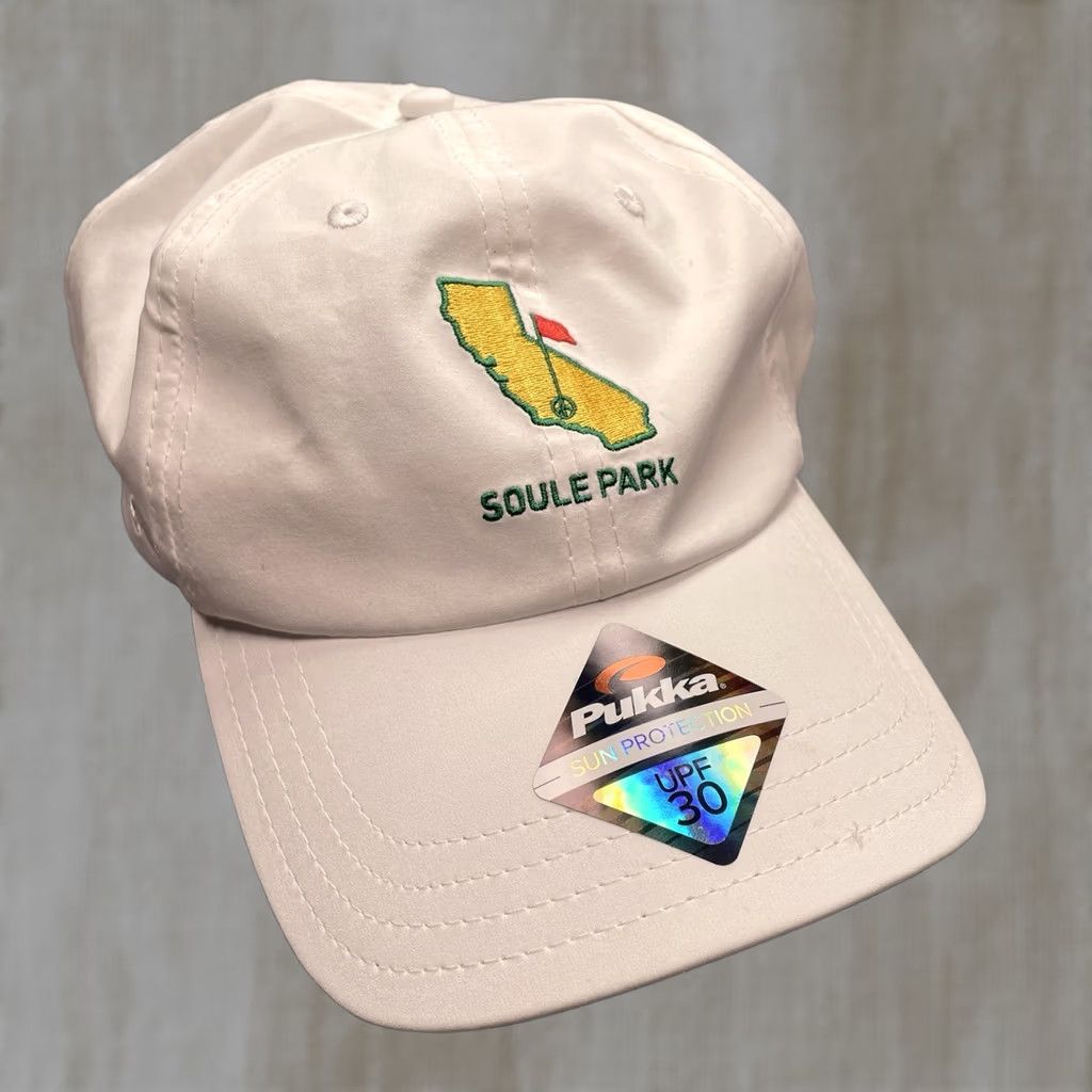 Vintage Soule Park Hat Men’s Adjustable Ojai California Masters Golf Cap SoCal White UPF Golf Hat One Size Men White Size US M / EU 48-50 / 2 - 1 Thumbnail