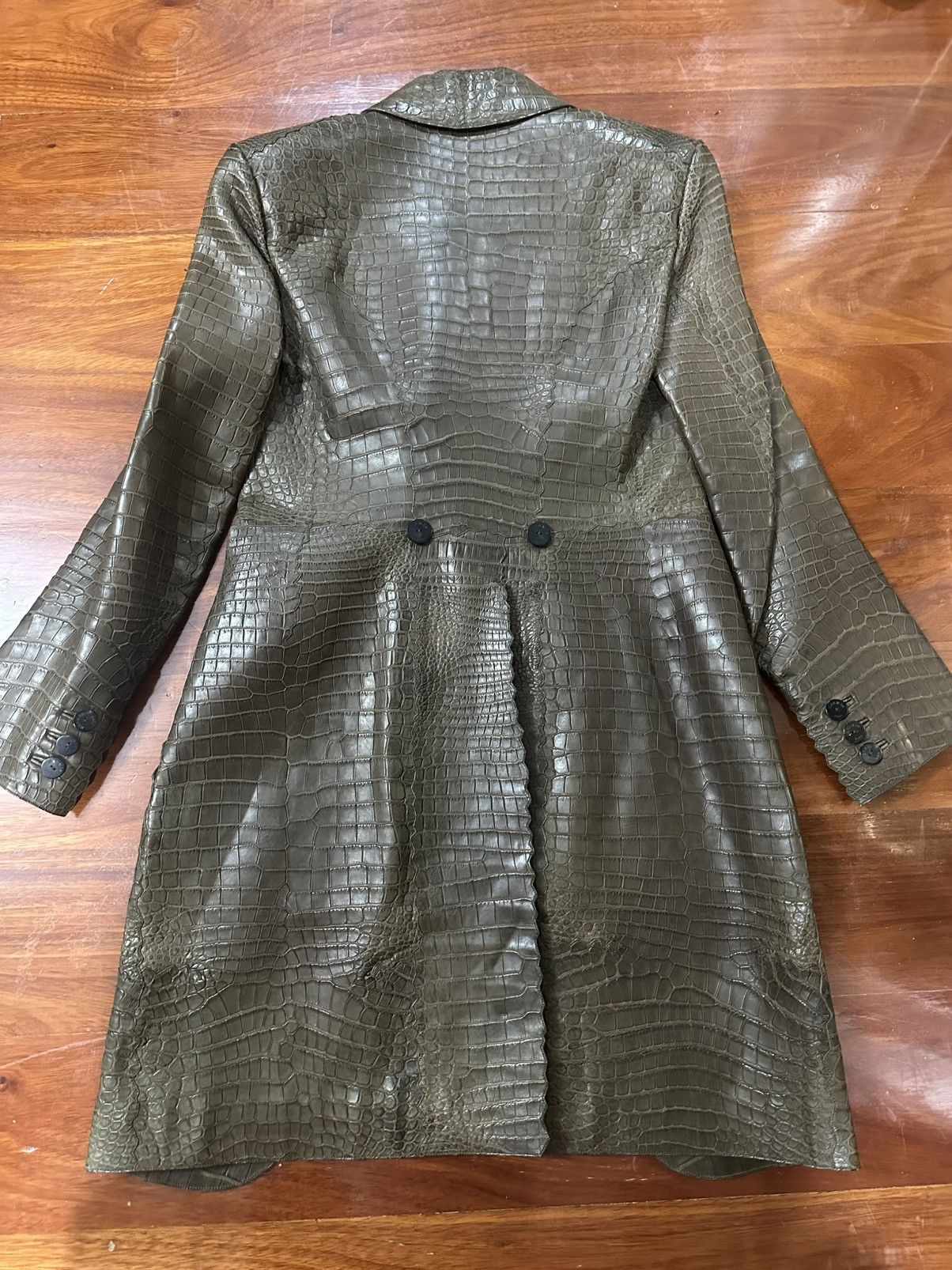 Hermes Hermes crocodile coat Size XS / US 0-2 / IT 36-38 - 2 Thumbnail