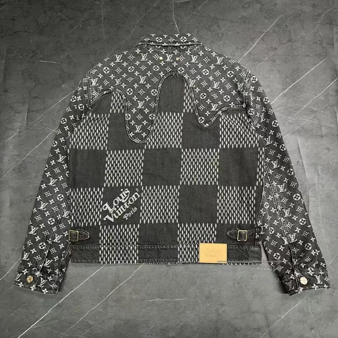 Louis Vuitton louis vuitton nigo gray black denim jacket. Size US L / EU 52-54 / 3 - 6 Thumbnail