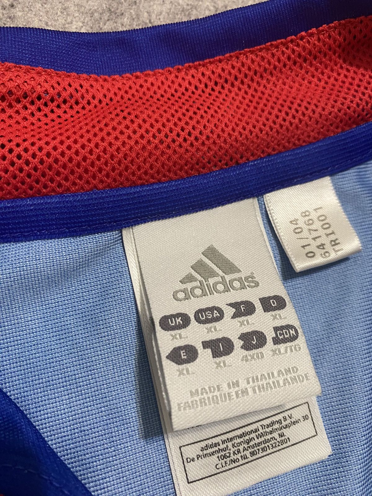 Adidas France 2004/05 Home Football Shirt Soccer Jersey Adidas Size US XL / EU 56 / 4 - 10 Thumbnail