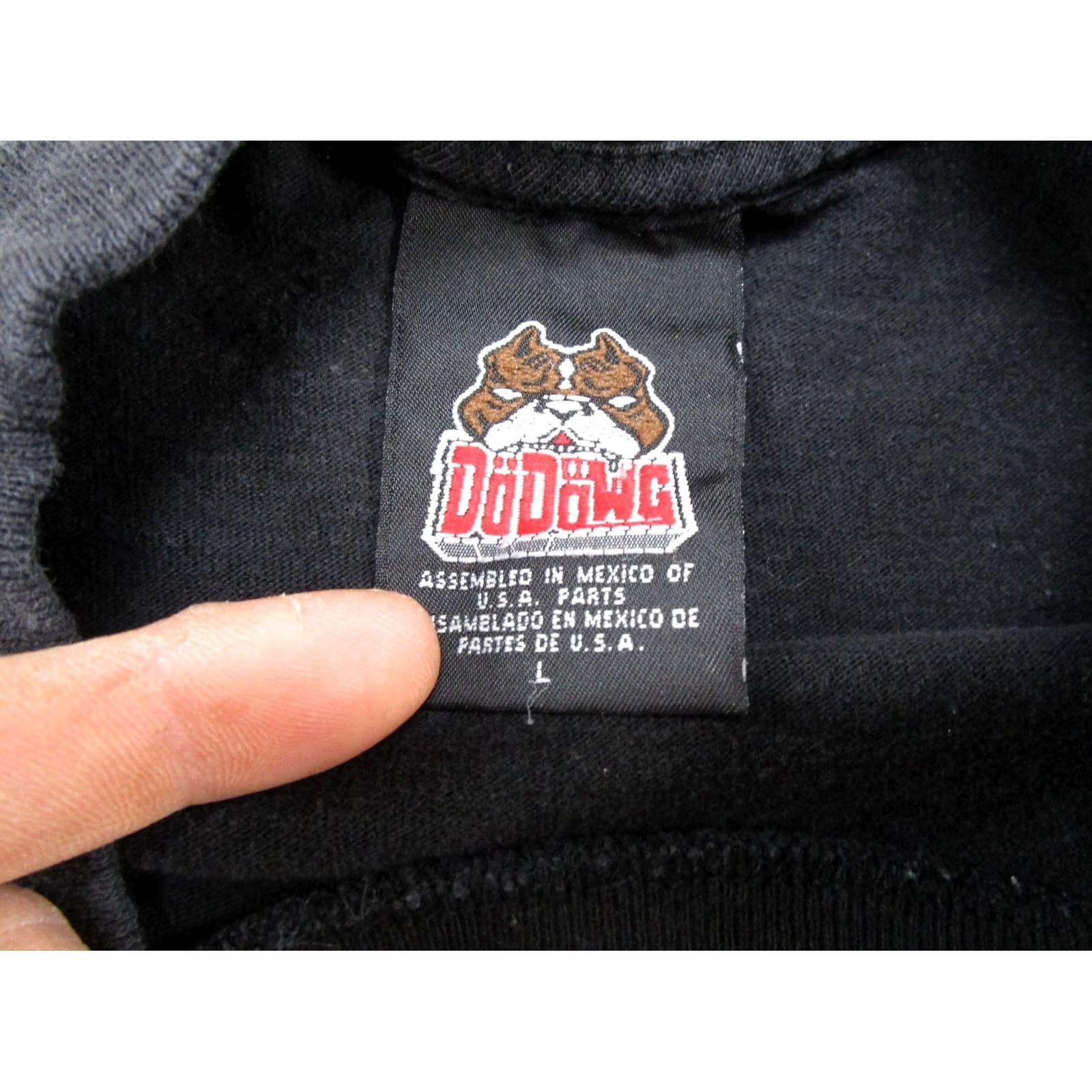 Vintage VINTAGE Da Dawg T-Shirt Men L Black 90s Animal Graphic Print Short Sleeve Crew Neck Size L Mens Size US L / EU 52-54 / 3 - 3 Thumbnail