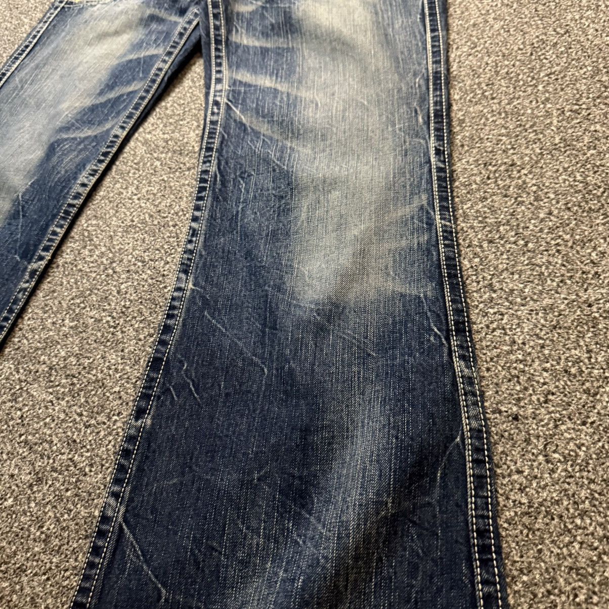 Tornado Mart 🔥🇯🇵 Vintage Flared Sick Japanese Brappers Jeans Size US 30 / EU 46 - 7 Thumbnail