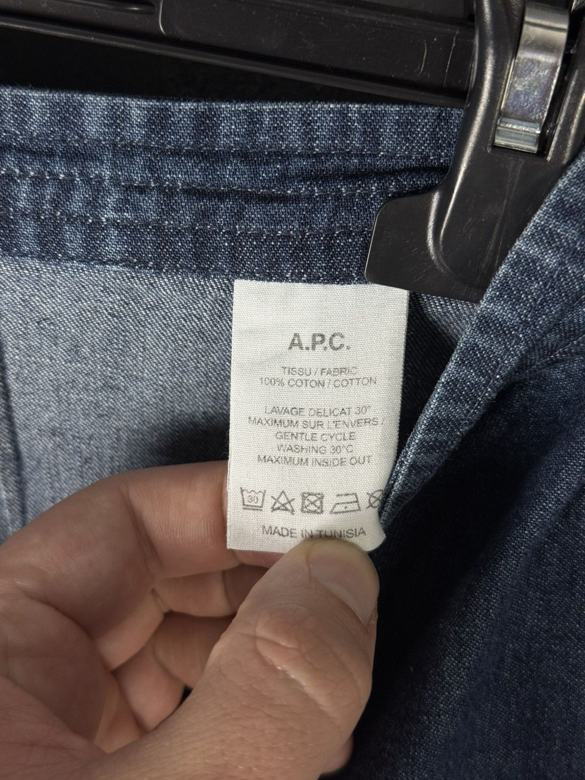 A.P.C. A.P.C. Rue Madame Paris Women’s Denim Jeans Skirt Button Up Size 38" / US 16 / IT 52 - 6 Thumbnail