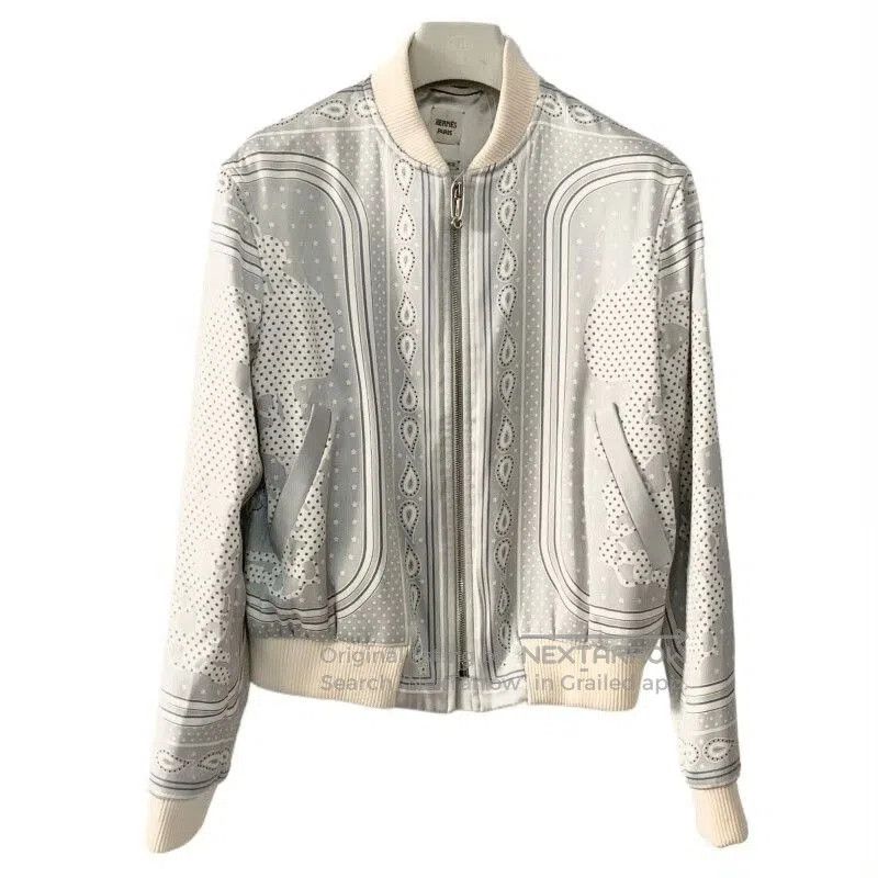 Hermes Hermes Brides de Gala Silk Baseball Jacket. Size S / US 4 / IT 40 - 1 Thumbnail