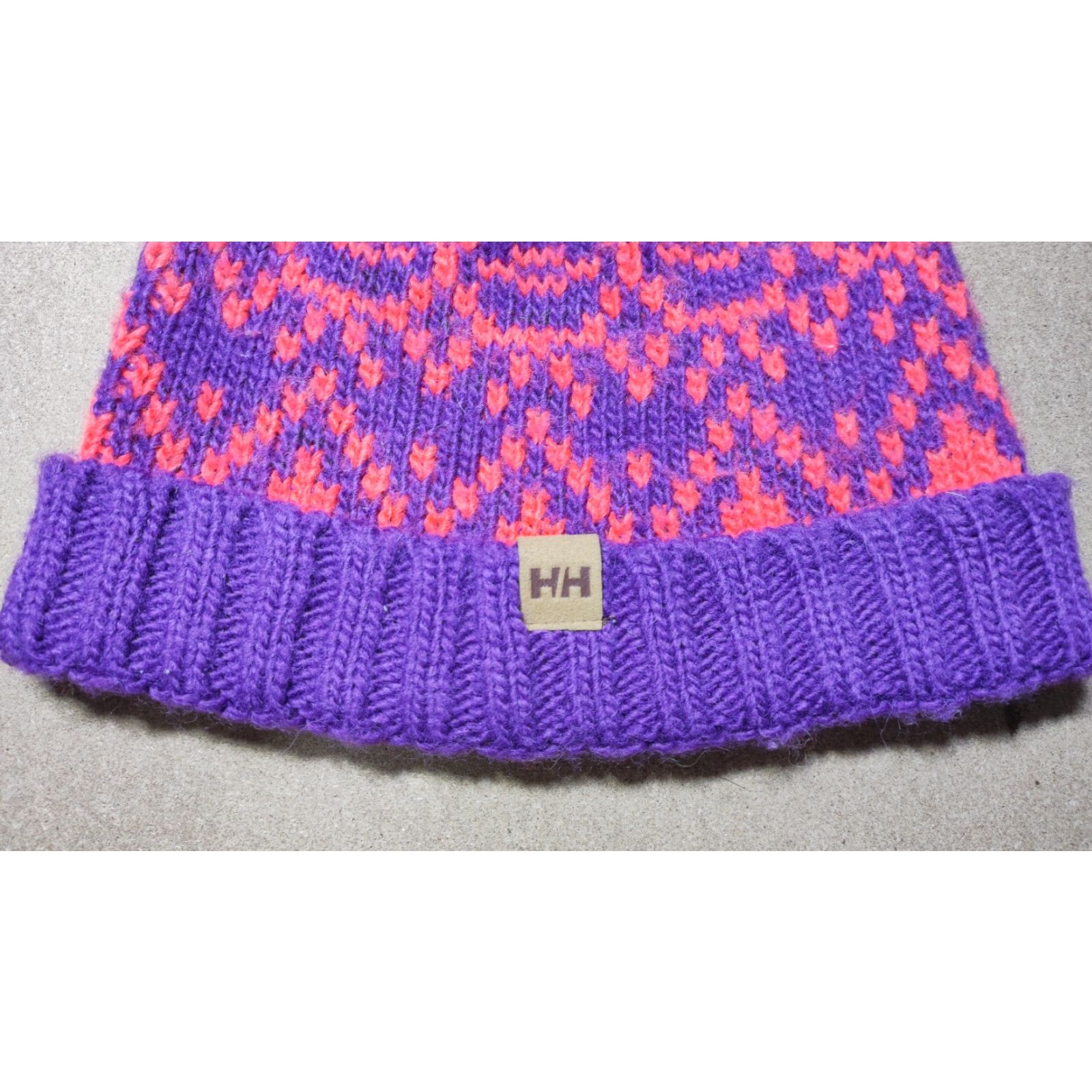 Helly Hansen Helly Hansen Womens Beanie Hat One Size Winter Thermal Striped Pom Knit Wool Acrylic Multicolor Hat Womens Size ONE SIZE - 2 Thumbnail