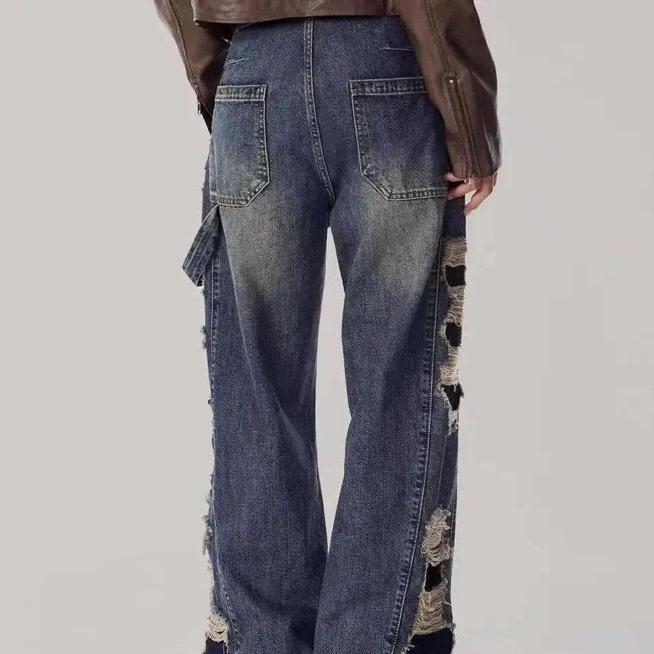 Japanese Brand Loose and ripped jeans Size US 32 / EU 48 - 4 Thumbnail
