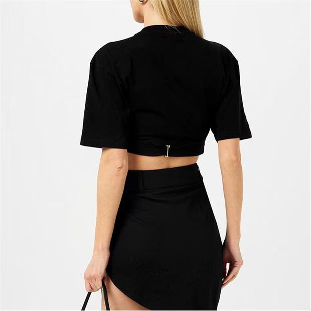 Jacquemus o1g2r1mq1024 T- Shirt in Black Size S / US 4 / IT 40 - 4 Thumbnail