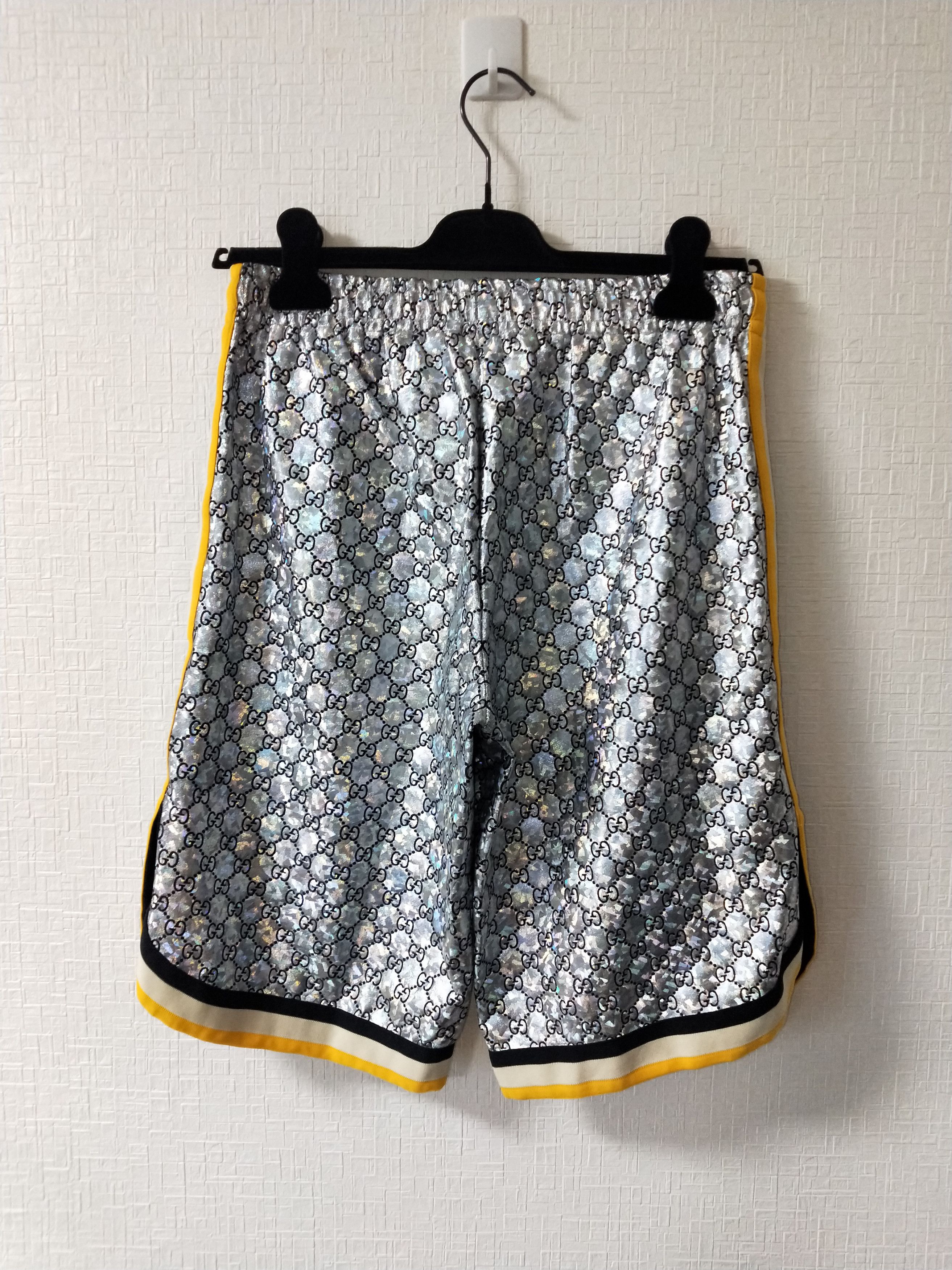 Gucci Gucci Silver Sparkling Basketball Shorts Size US 30 / EU 46 - 2 Thumbnail