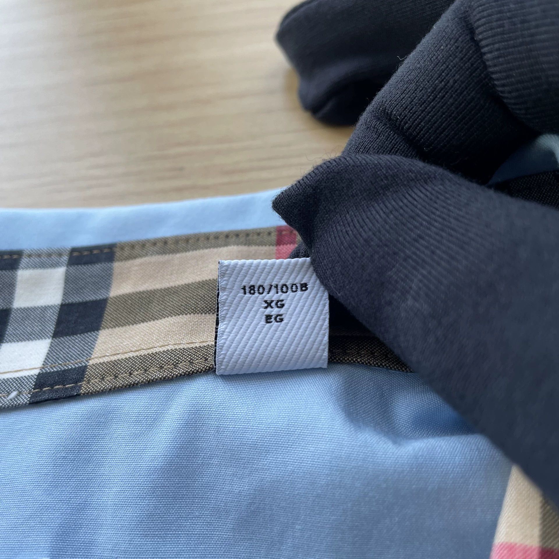 Burberry Burberry Embroidered Logo Shirt Men's Light Blue XL Size US XL / EU 56 / 4 - 6 Thumbnail