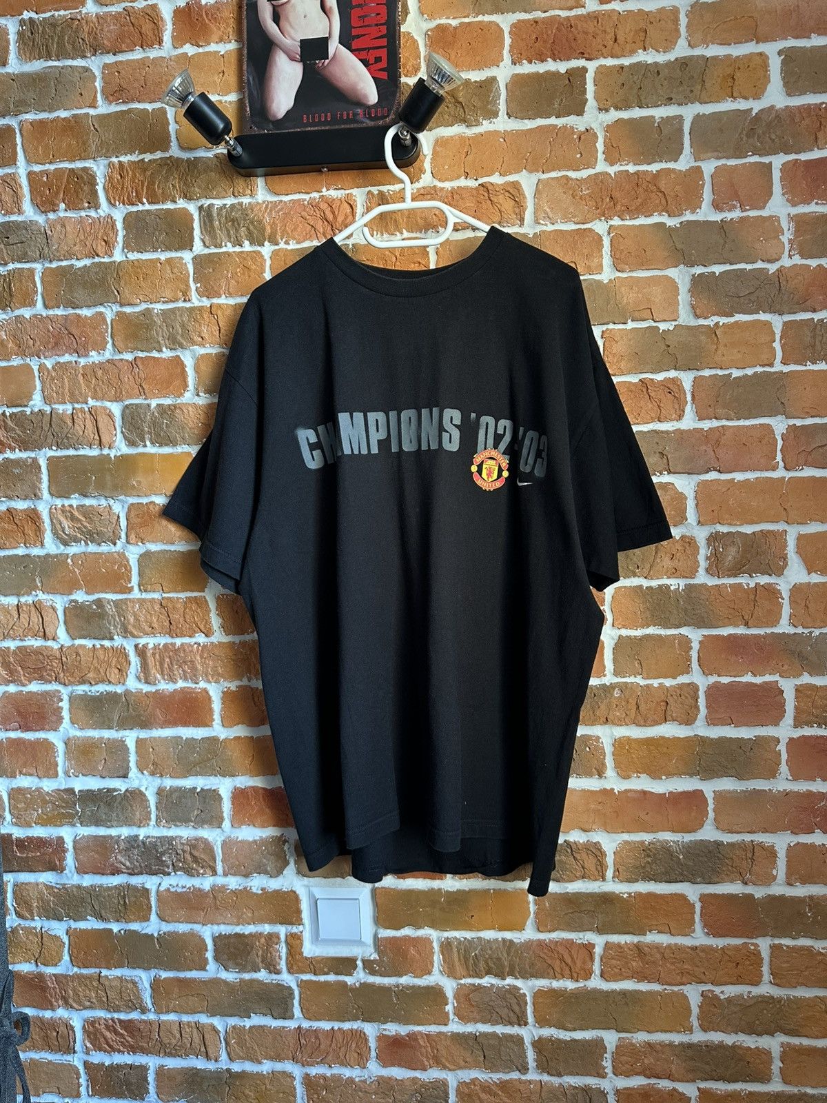 Nike Vintage Y2K Nike Blokecore Manchester United champions Tee Size US XL / EU 56 / 4 - 1 Thumbnail