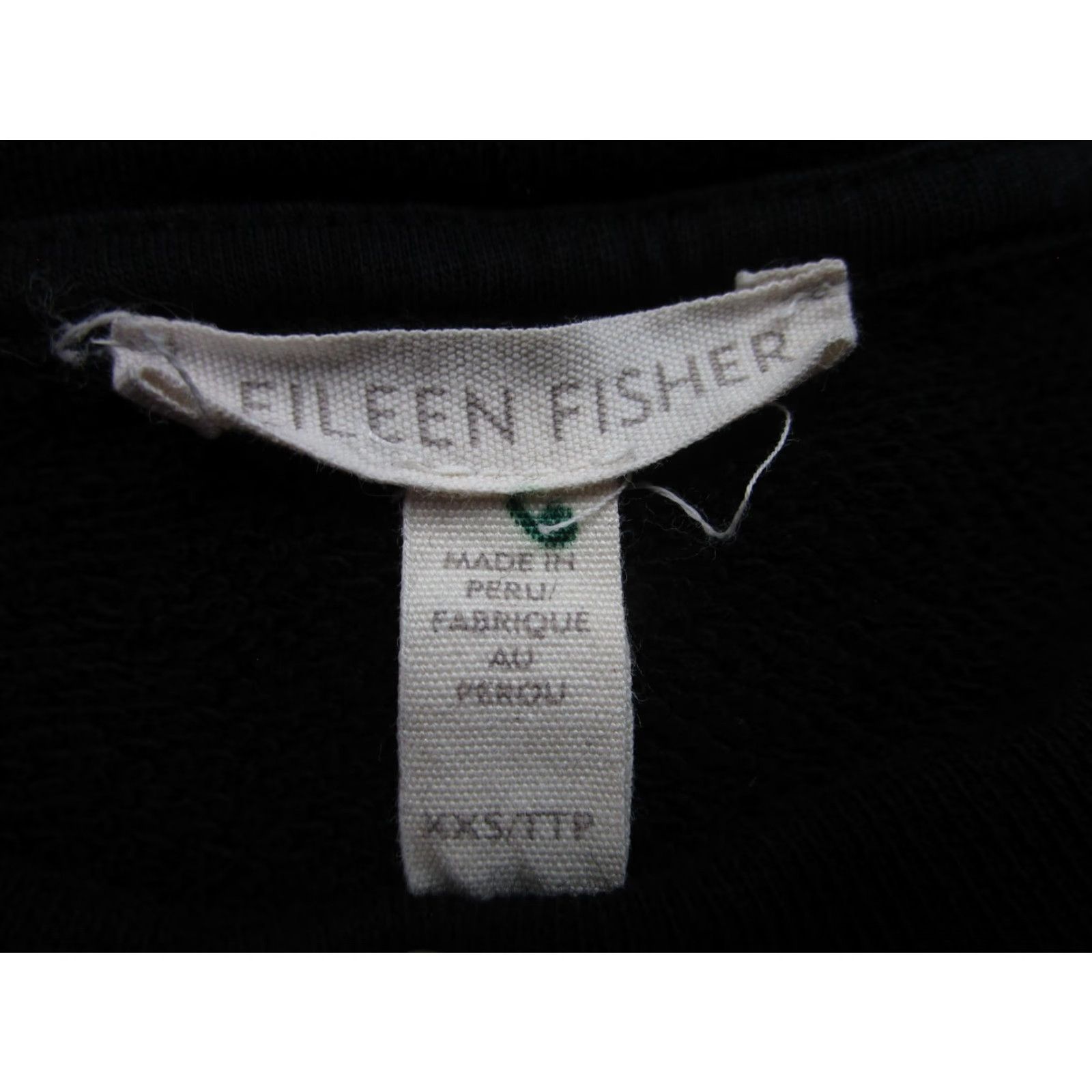 Eileen Fisher Eileen Fisher Sweater Womens XS Black Organic Cotton Raw Hem Pullover Size XS / US 0-2 / IT 36-38 - 6 Thumbnail