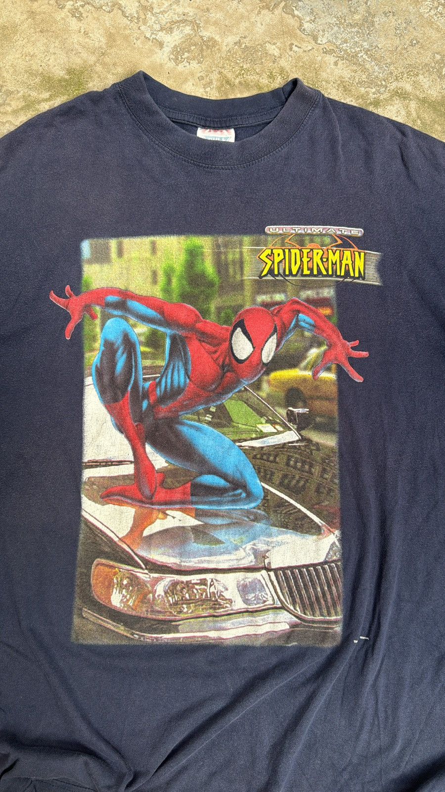 Marvel Comics × Vintage Spiderman Vintage 00s Front Hit Blue Tee Size US XL / EU 56 / 4 - 4 Thumbnail