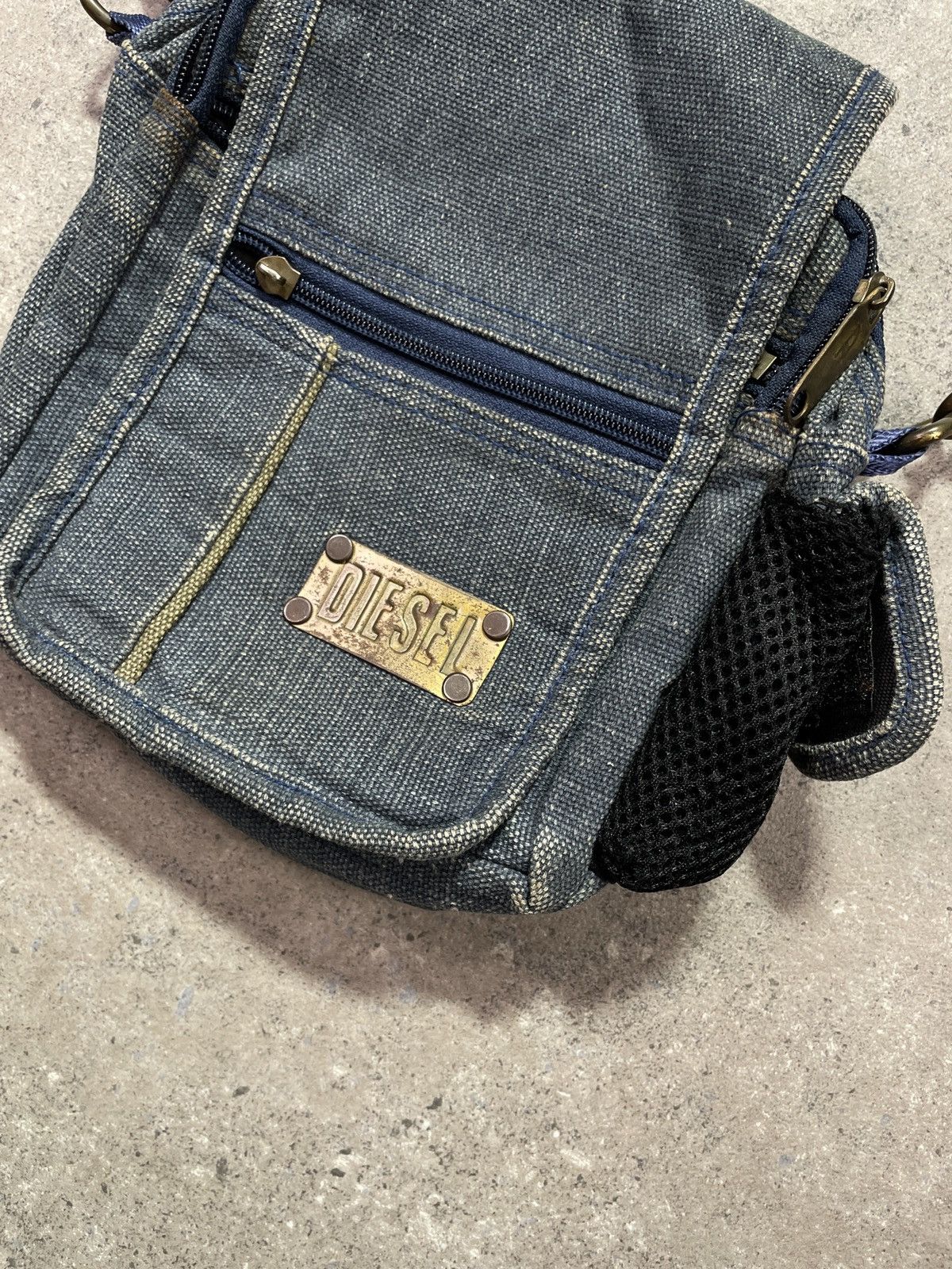 Diesel × Vintage Vintage Y2K Diesel Avant Garde Denim Bag Size ONE SIZE - 2 Thumbnail