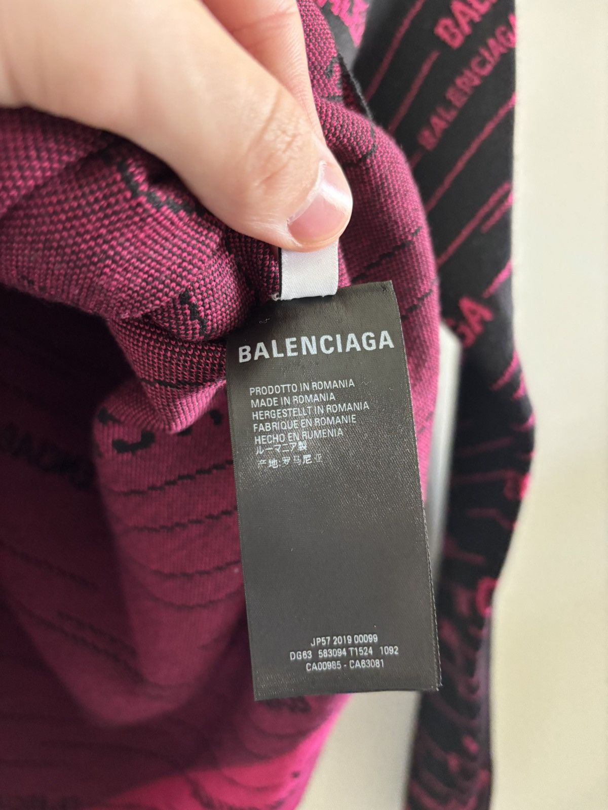 Balenciaga Balenciaga Allover Logo Sweater Size US XS / EU 42 / 0 - 4 Thumbnail