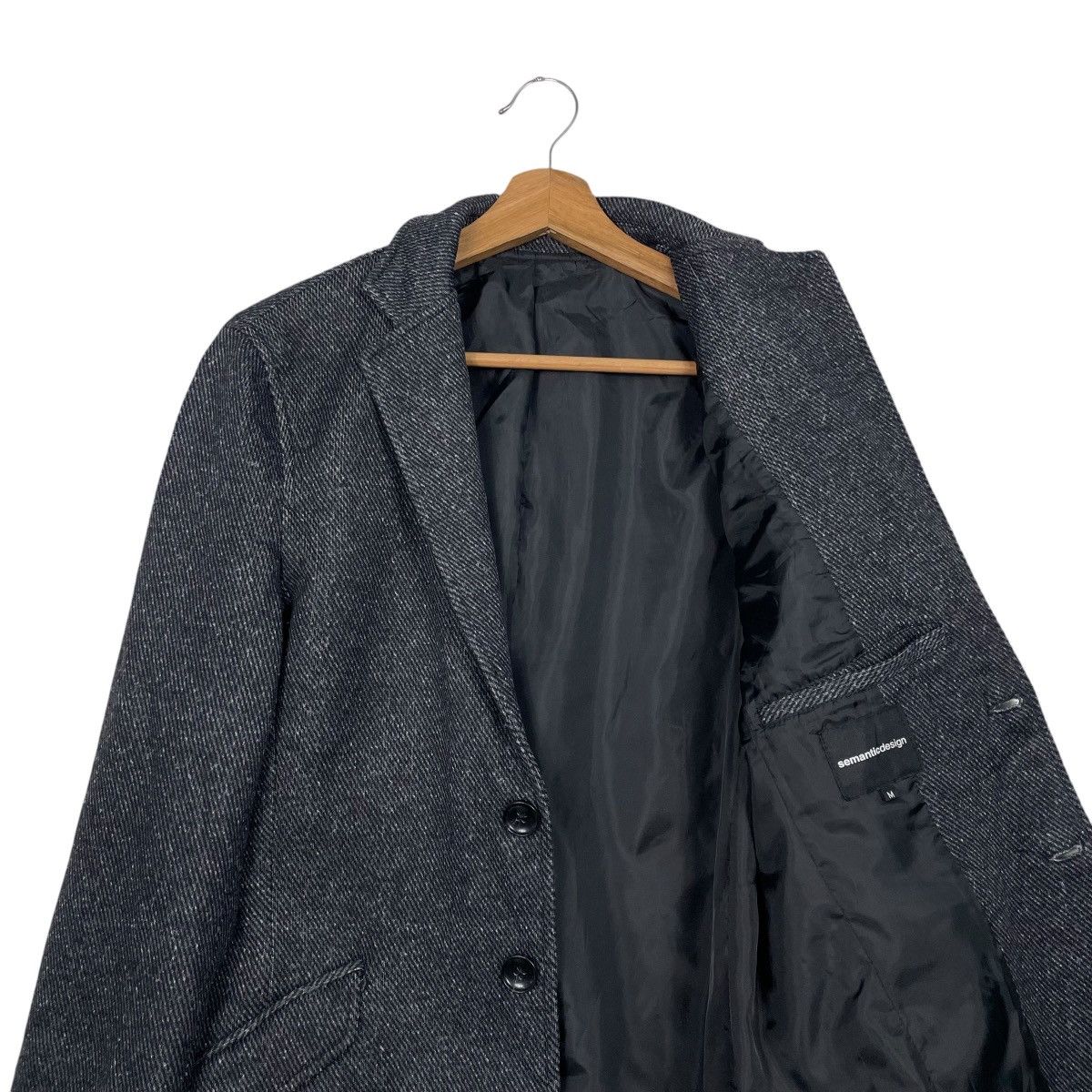 semanticdesign Semantic Design Textured Long Jacket Size US M / EU 48-50 / 2 - 10 Thumbnail