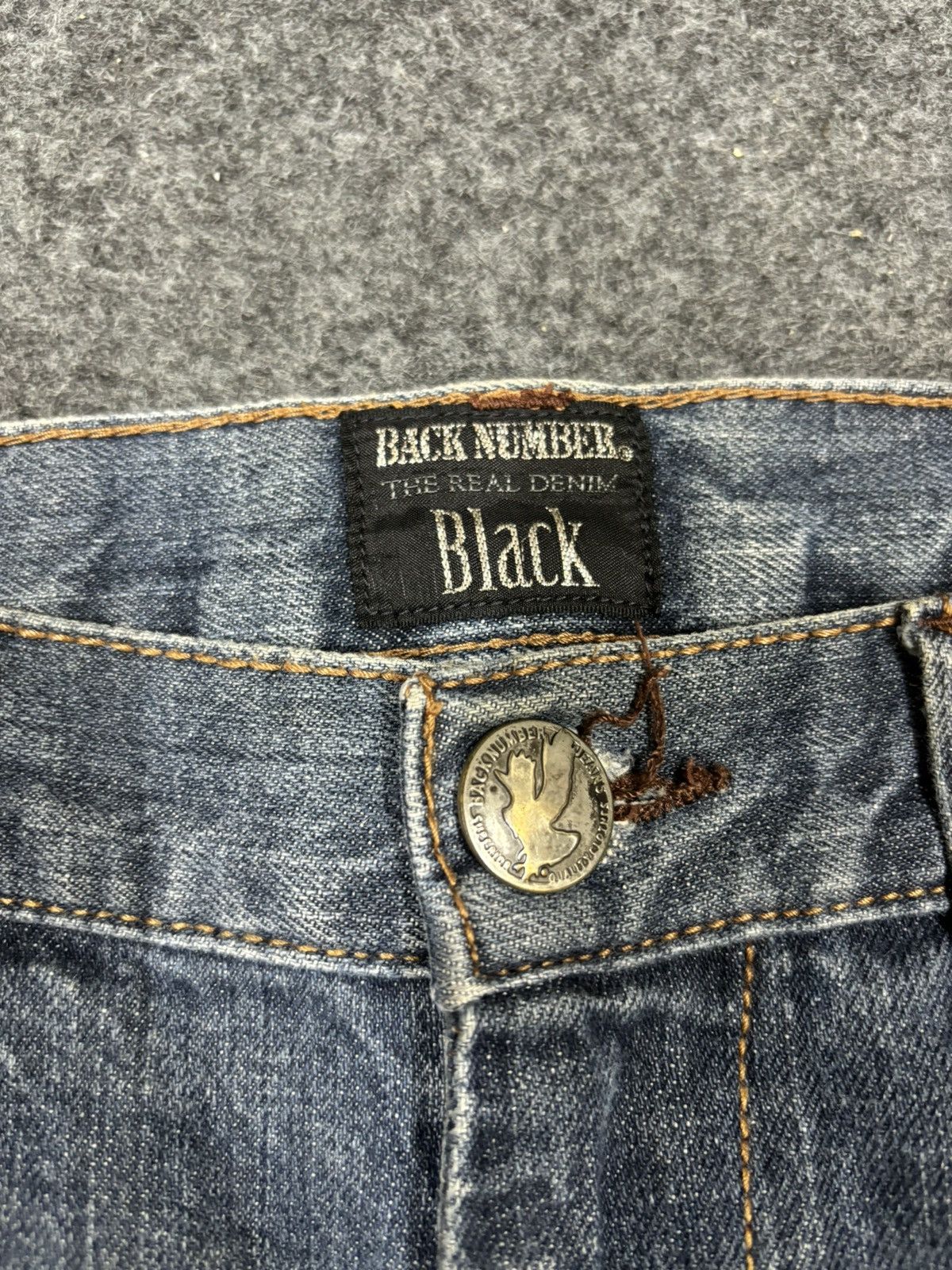 Japanese Brand 💥Sick 90s💥Rare Back Number 7 Pocket Double Knee Denim F932 Size US 30 / EU 46 - 14 Thumbnail