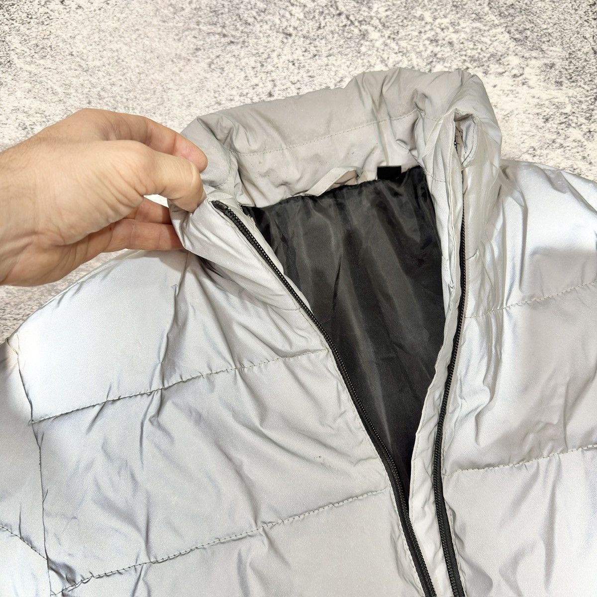 Designer Full Reflective Mens Jacket M size Size US M / EU 48-50 / 2 - 5 Thumbnail