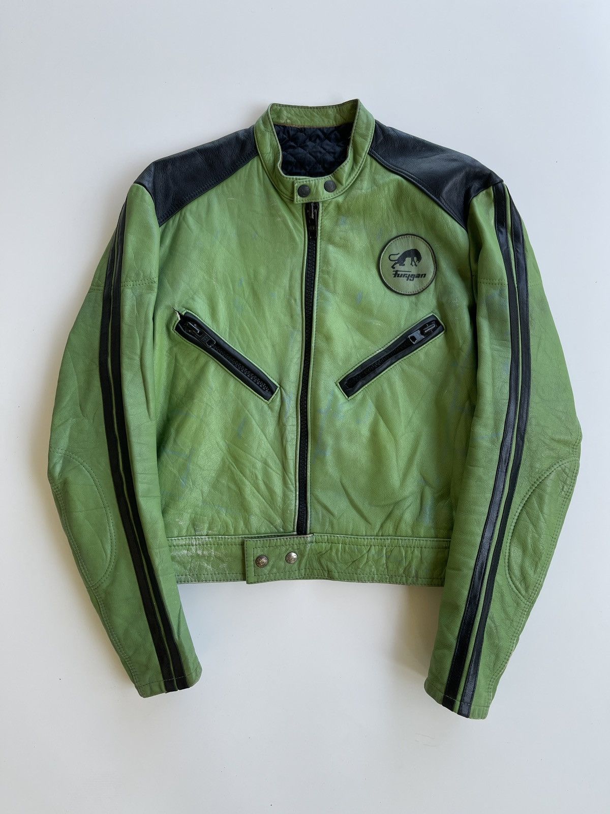 Vintage Vintage 80s Furygan Bikers Leather Jacket Size US S / EU 44-46 / 1 - 5 Thumbnail